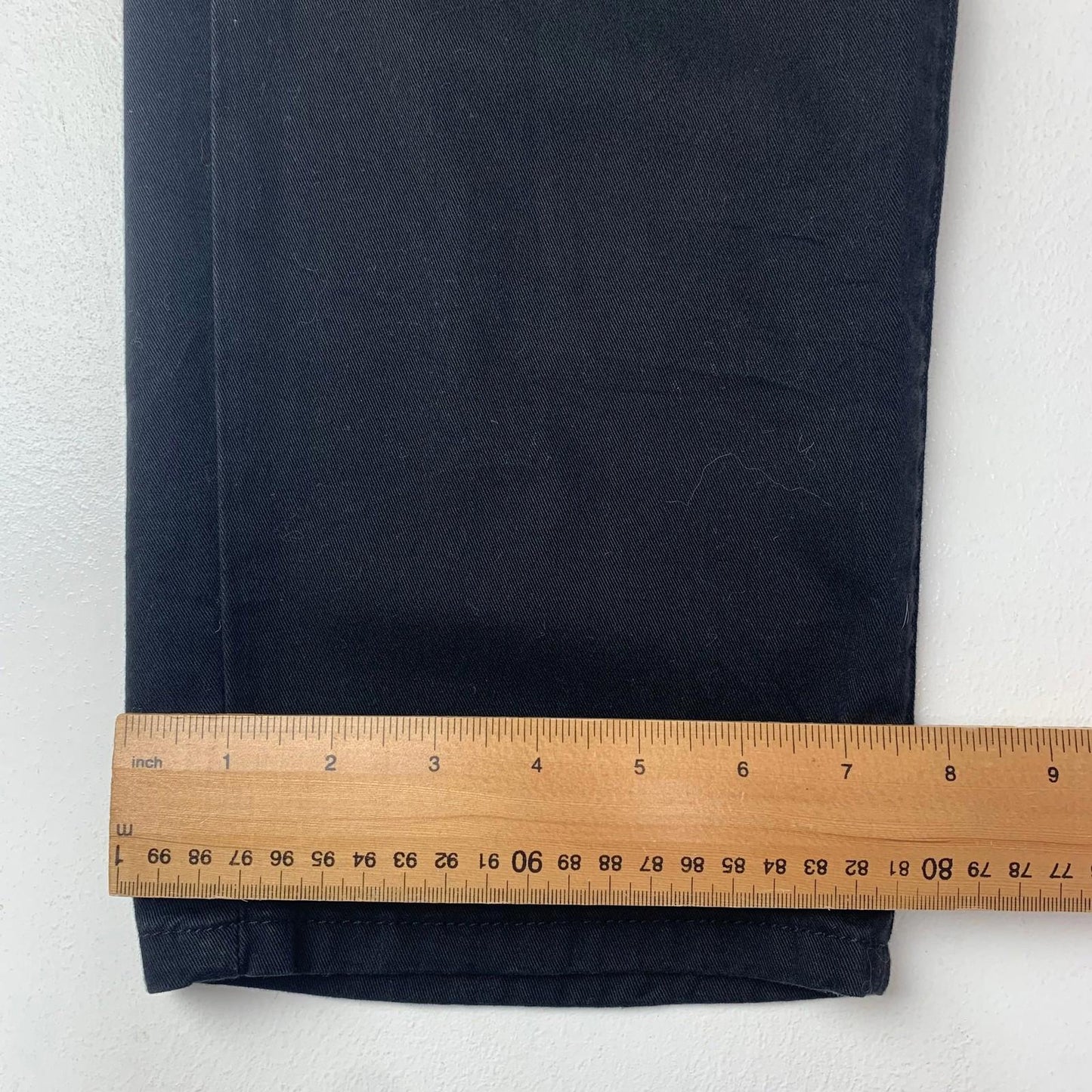 Levi Strauss Chino Trousers Classic Black Straight Leg Cotton Mens W36 L30