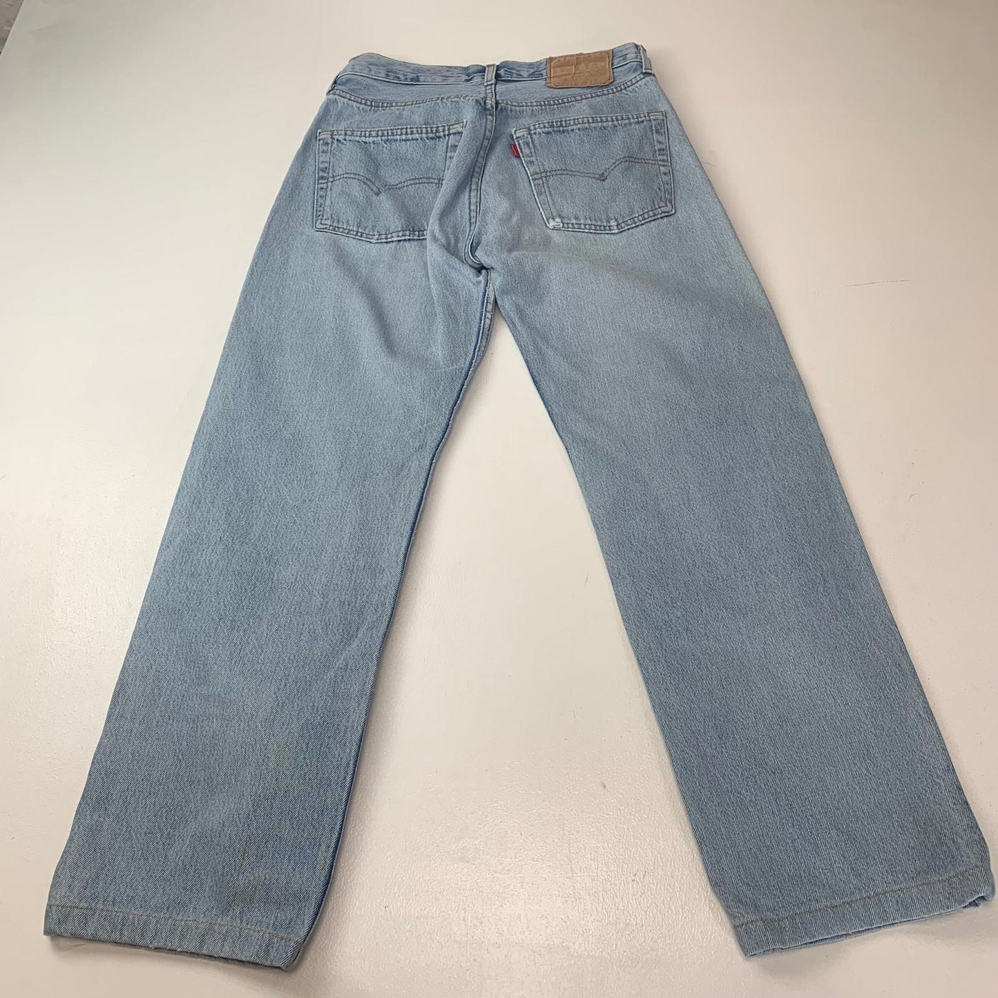 Levi's 550 Vintage Straight Leg Light Blue Jeans Mens 30 X 28