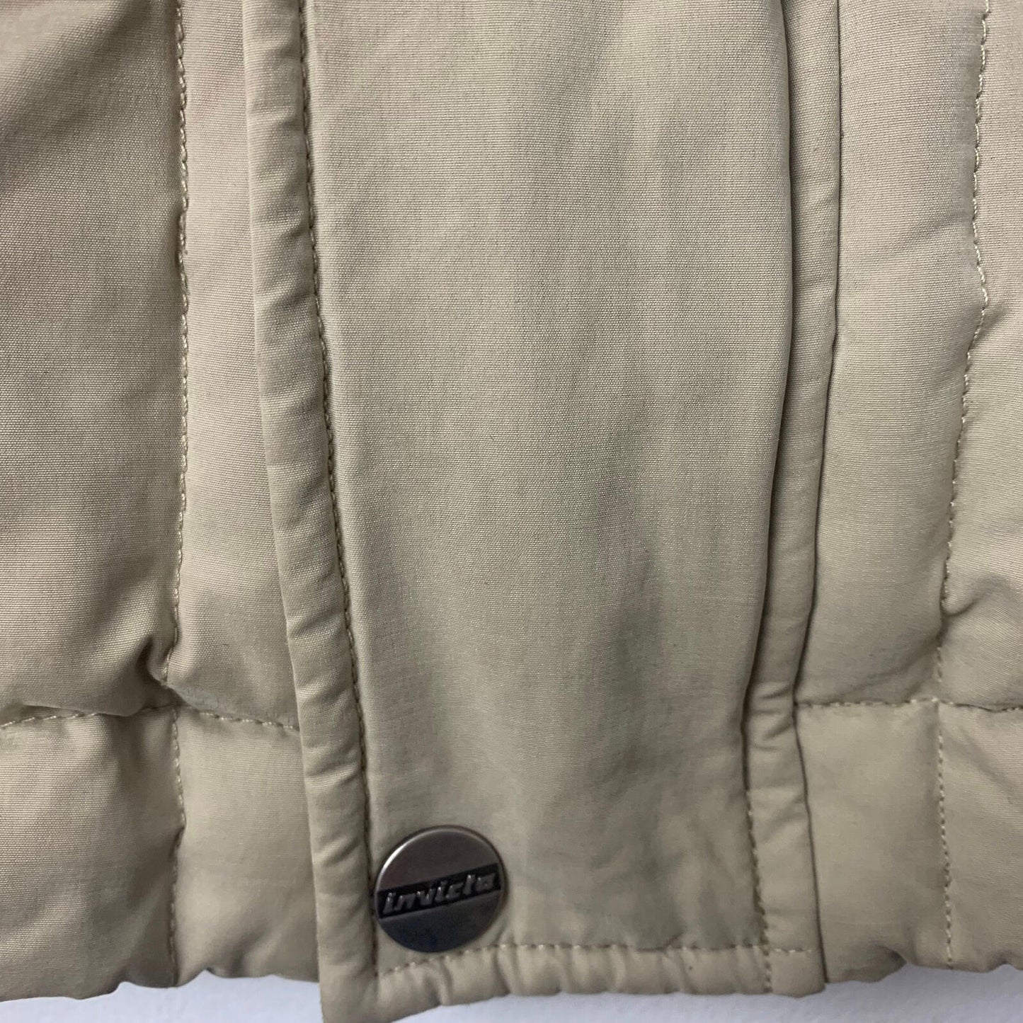 Women’s INVICTA Down Puffer Coat / Winter Jacket / Beige / Medium-Large
