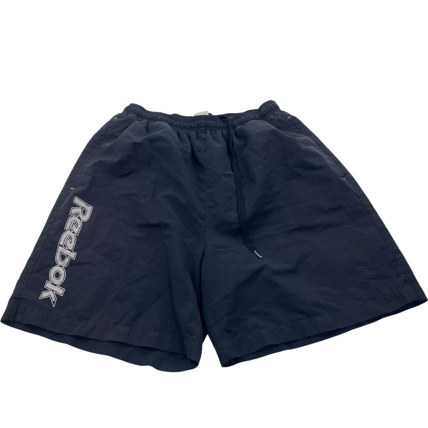 Reebok Swim Shorts Drawstring Logo Sports Casual Blue Mens Medium