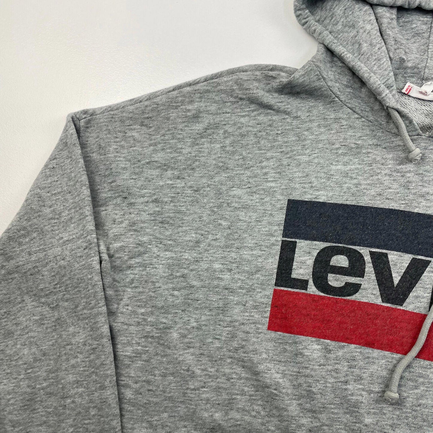 Women’s Levi’s Oversized Grey Spellout Hoodie , Size M