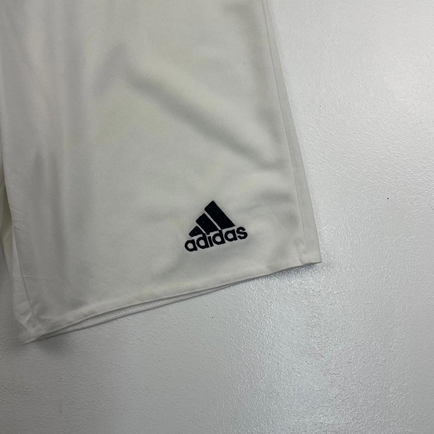 ADIDAS Climalite Athletic Shorts Lightweight Elastic Waist White Boys 13-14