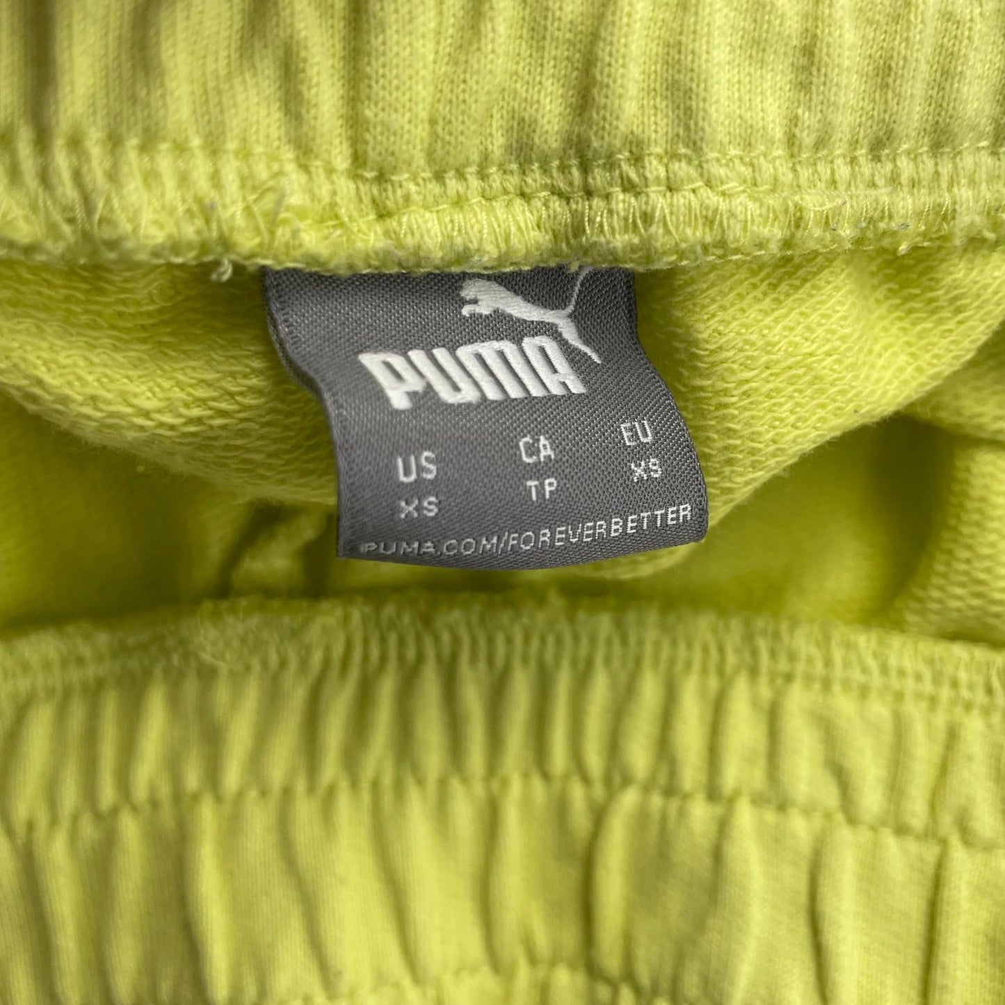 Puma Women's Elastic Waist Casual Shorts Bright Yellow XS