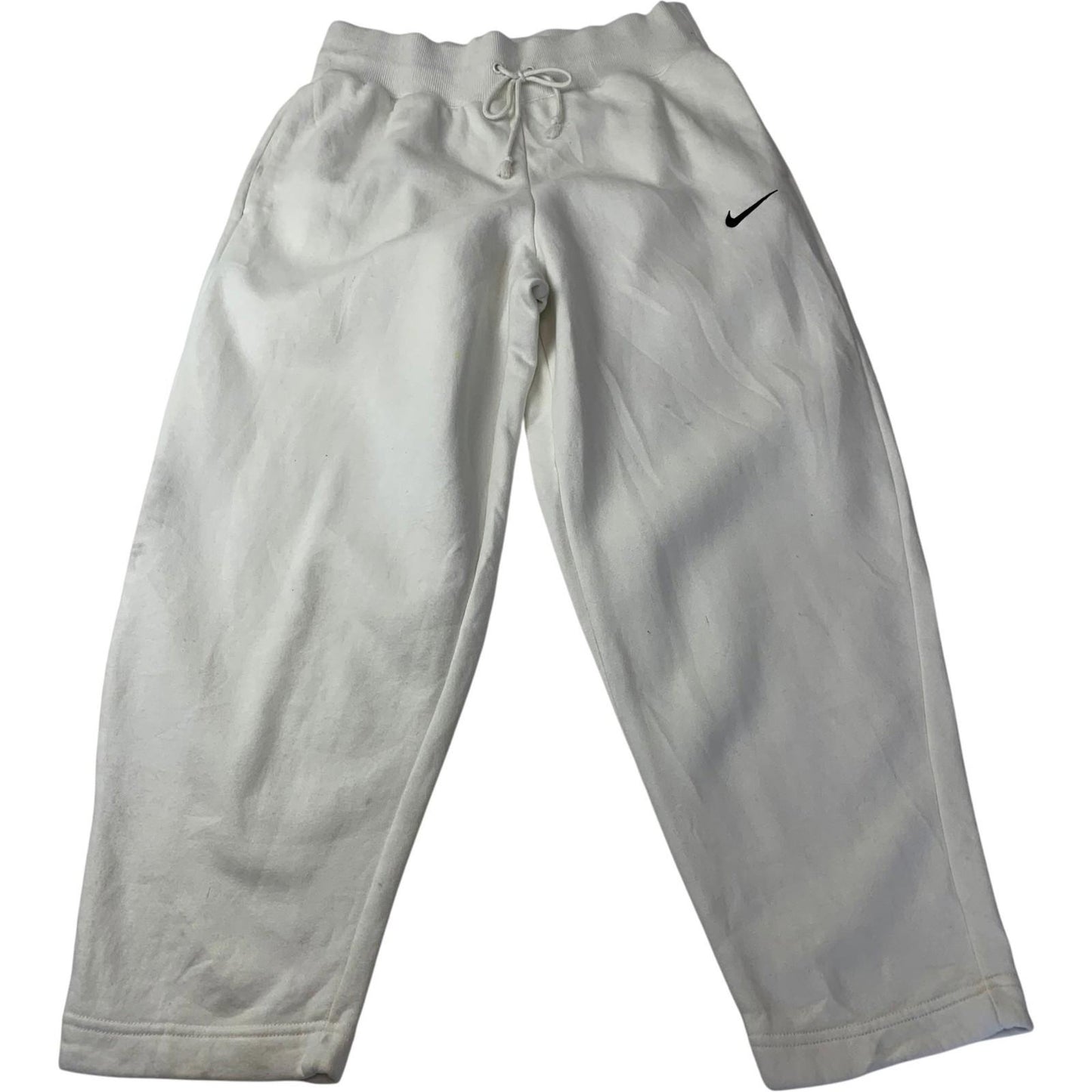 Nike Jogger Sweatpants Wide Leg Off White Womens M