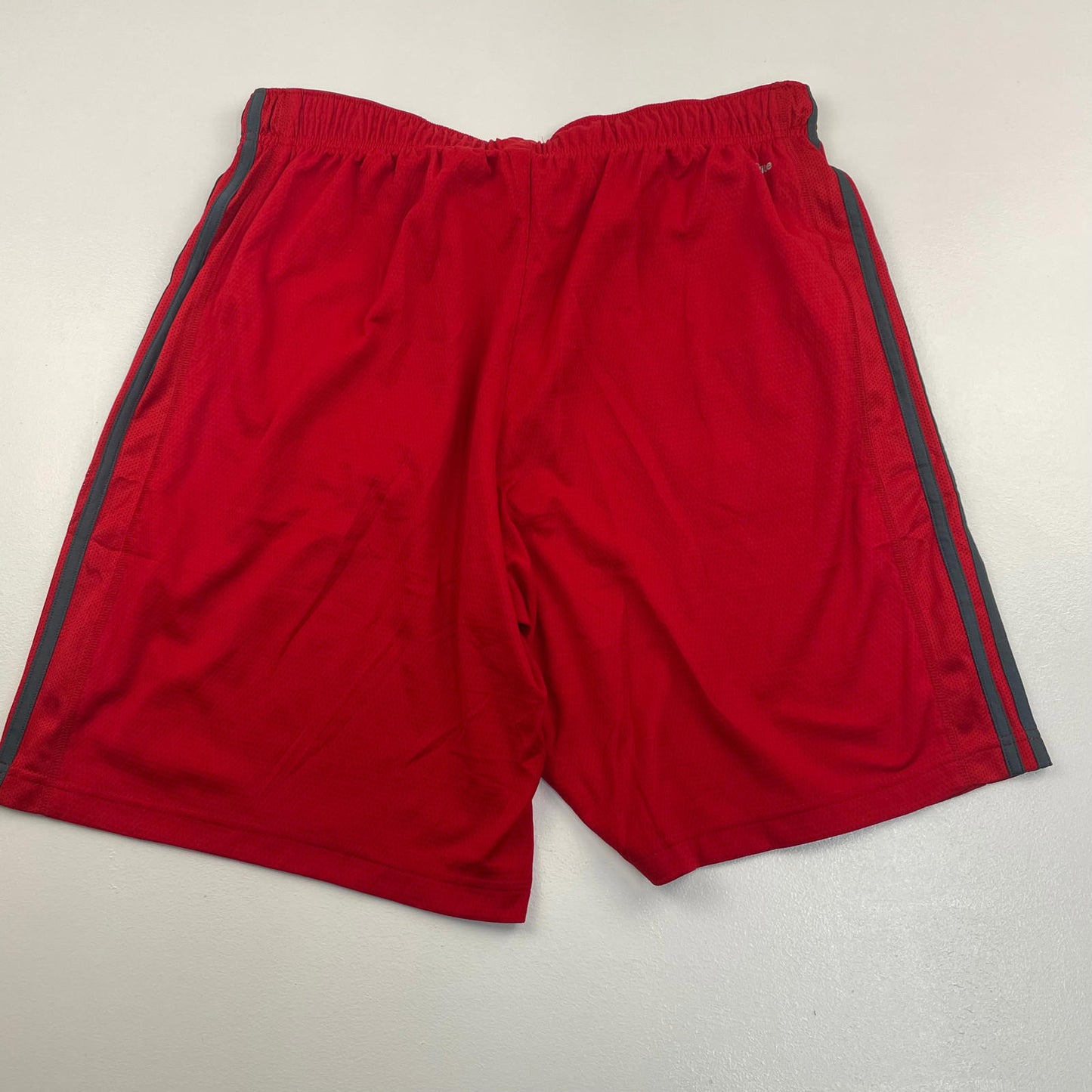 Men’s ADIDAS Red & Grey Athletic Sport Shorts , Size XL