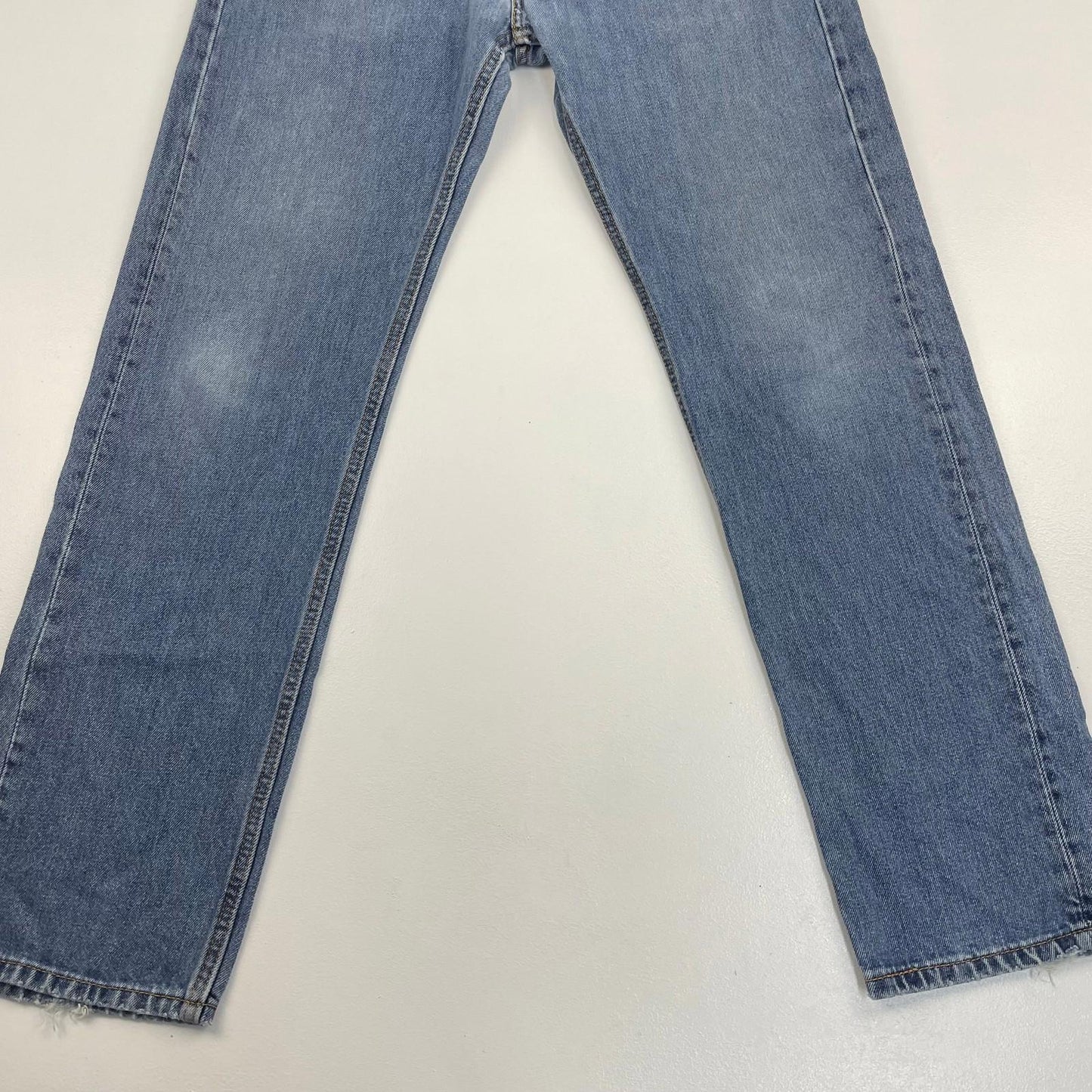 LEVI'S 505 Straight Regular Fit Denim Blue Jeans Mens W33 L32