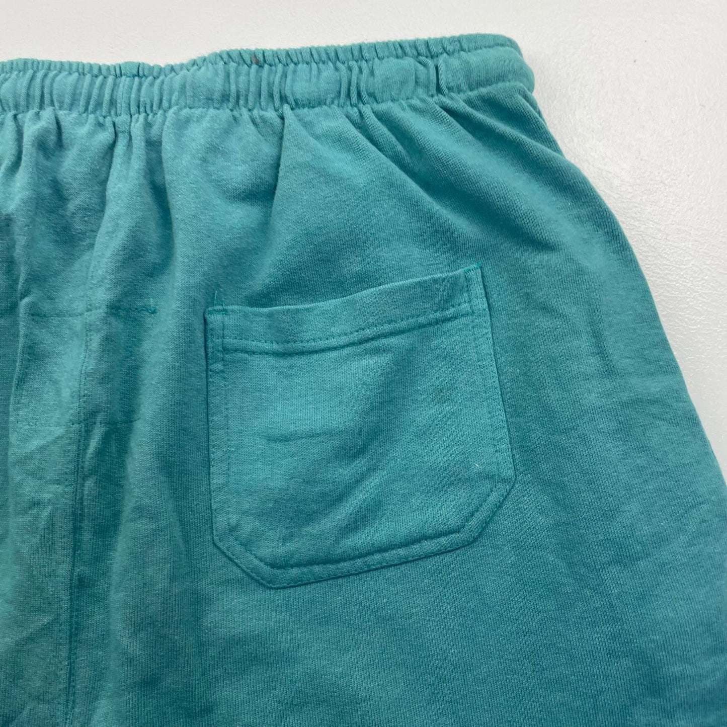 Champion Casual Shorts Elastic Waist Drawstring Green Logo Women Large