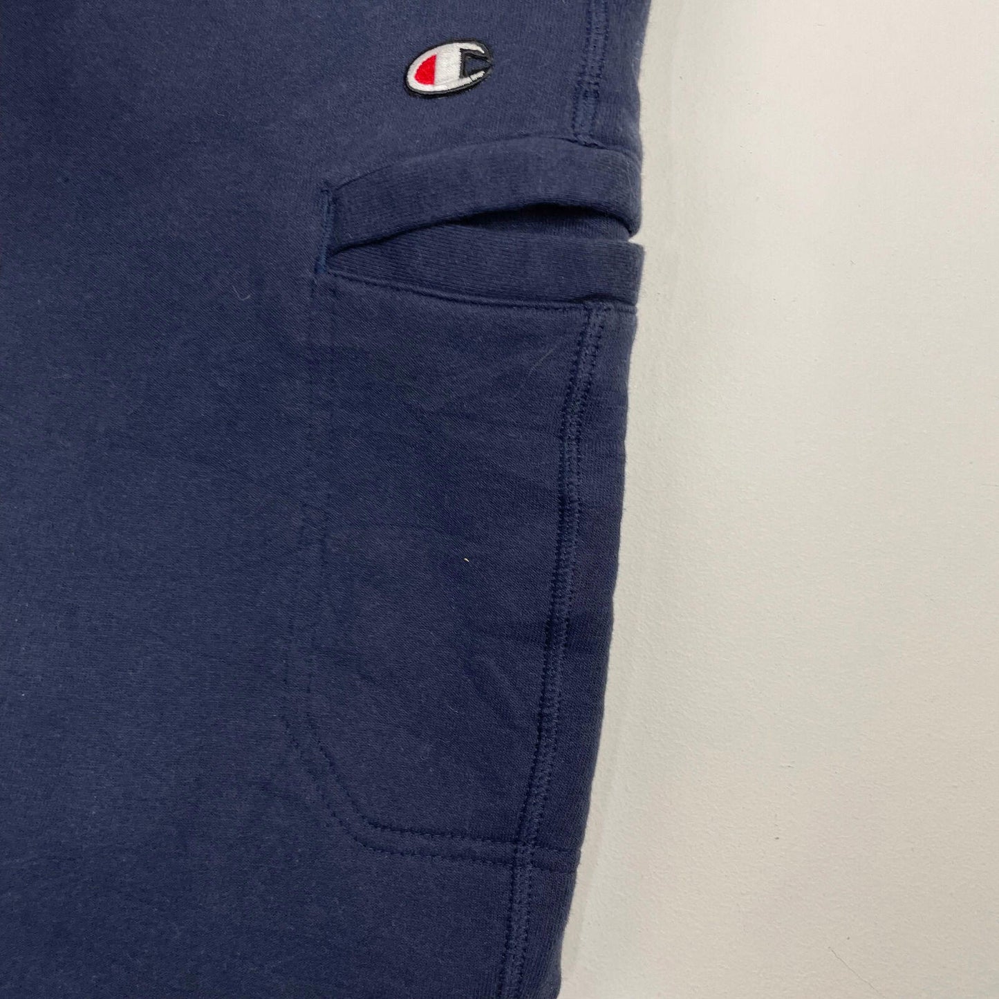 Men’s CHAMPION Dark Blue Cargo Joggers , Cargo Sweatpants , Size Large Long