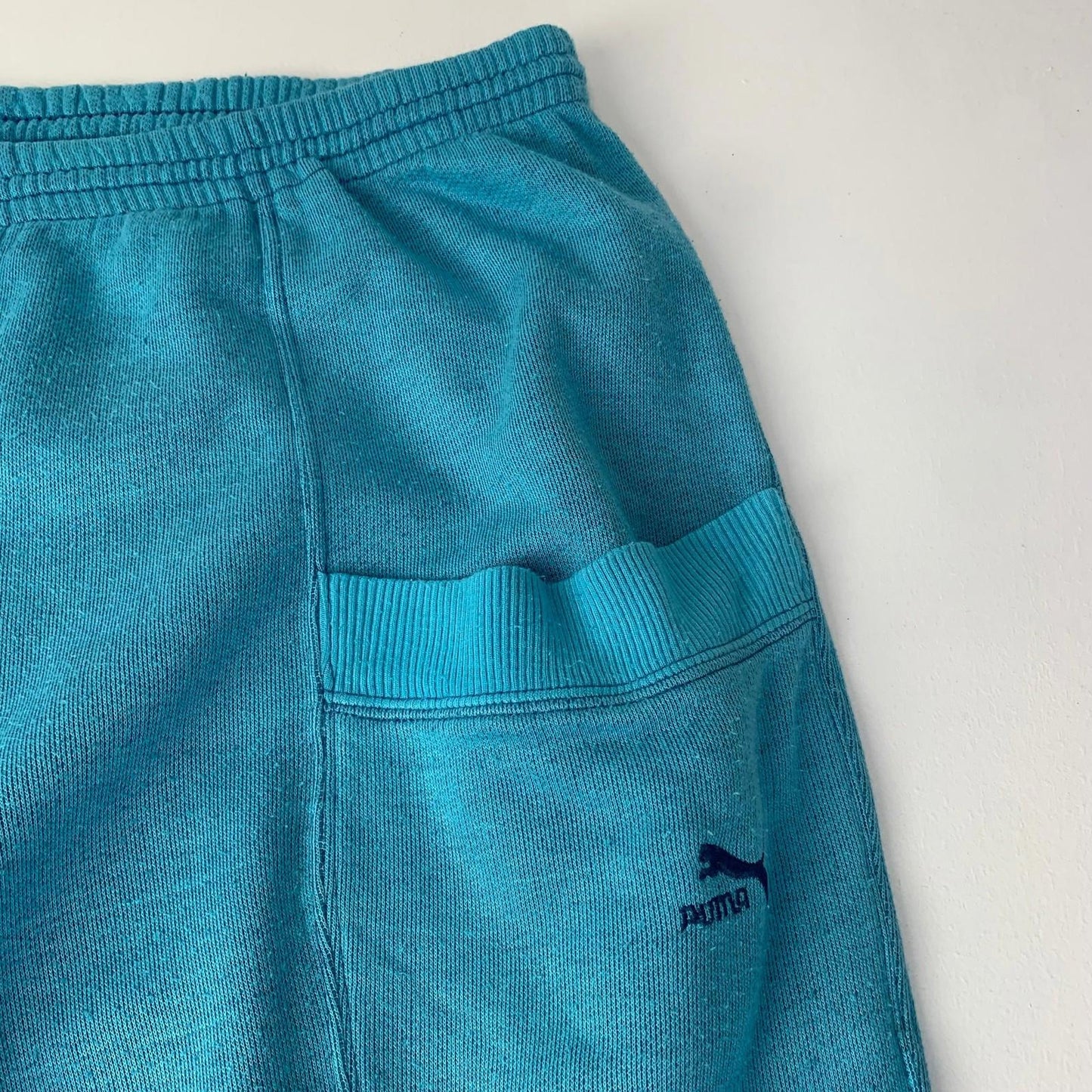 Puma Activewear Trousers Jogger Style Teal 80'S Mens XL