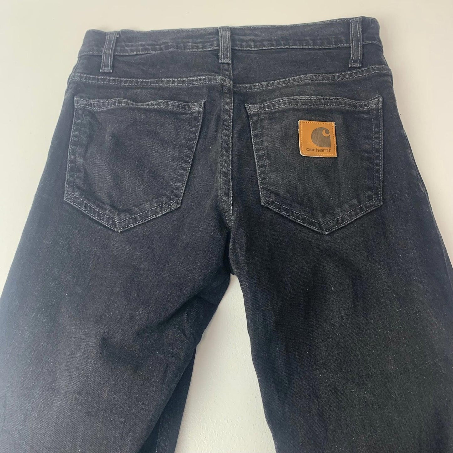 Carhartt Sonic Pant Wide-Leg Denim Black Womens 26 x 32