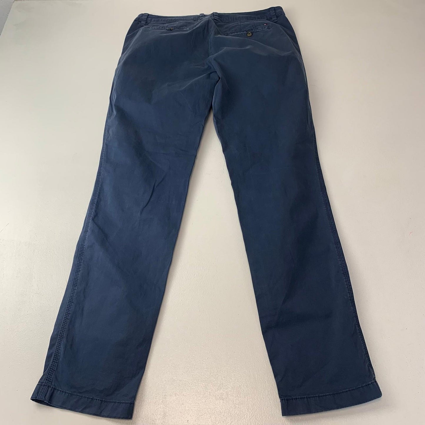 Tommy Hilfiger Trousers Classic Straight Chino Blue Women UK 12