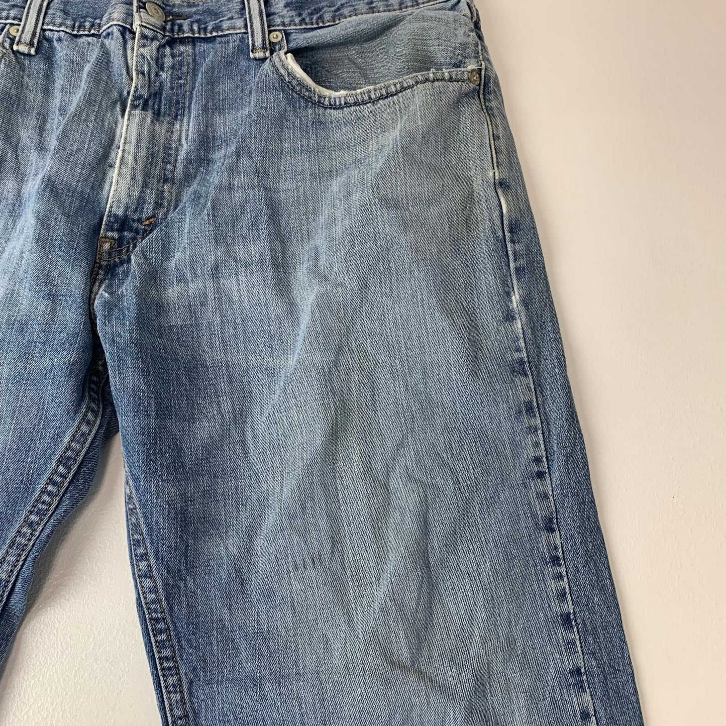 LEVI'S Jeans Classic Straight Fit Blue Denim W38 L30 Mens