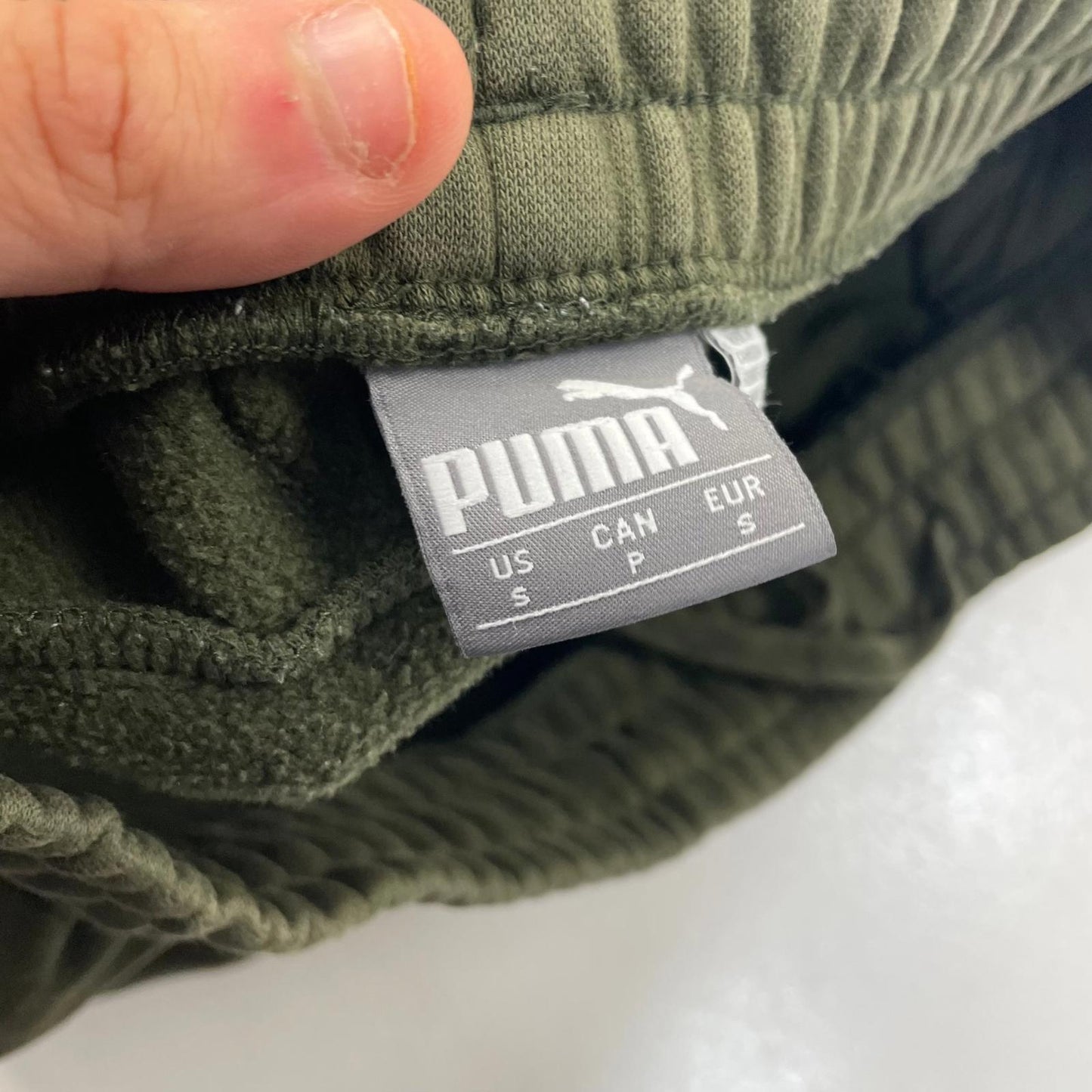 Puma Jogger Sweatpants Casual Olive Green Mens Small S