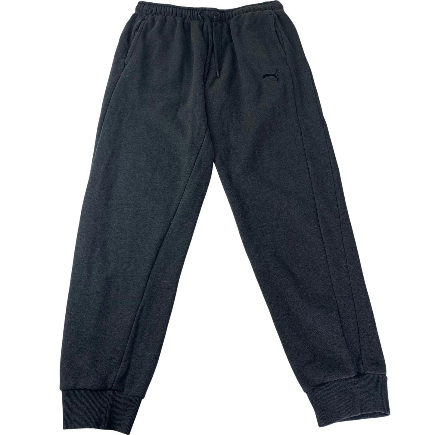 PUMA Jogger Sweatpants Elastic Waist Comfort Fit Grey Mens L