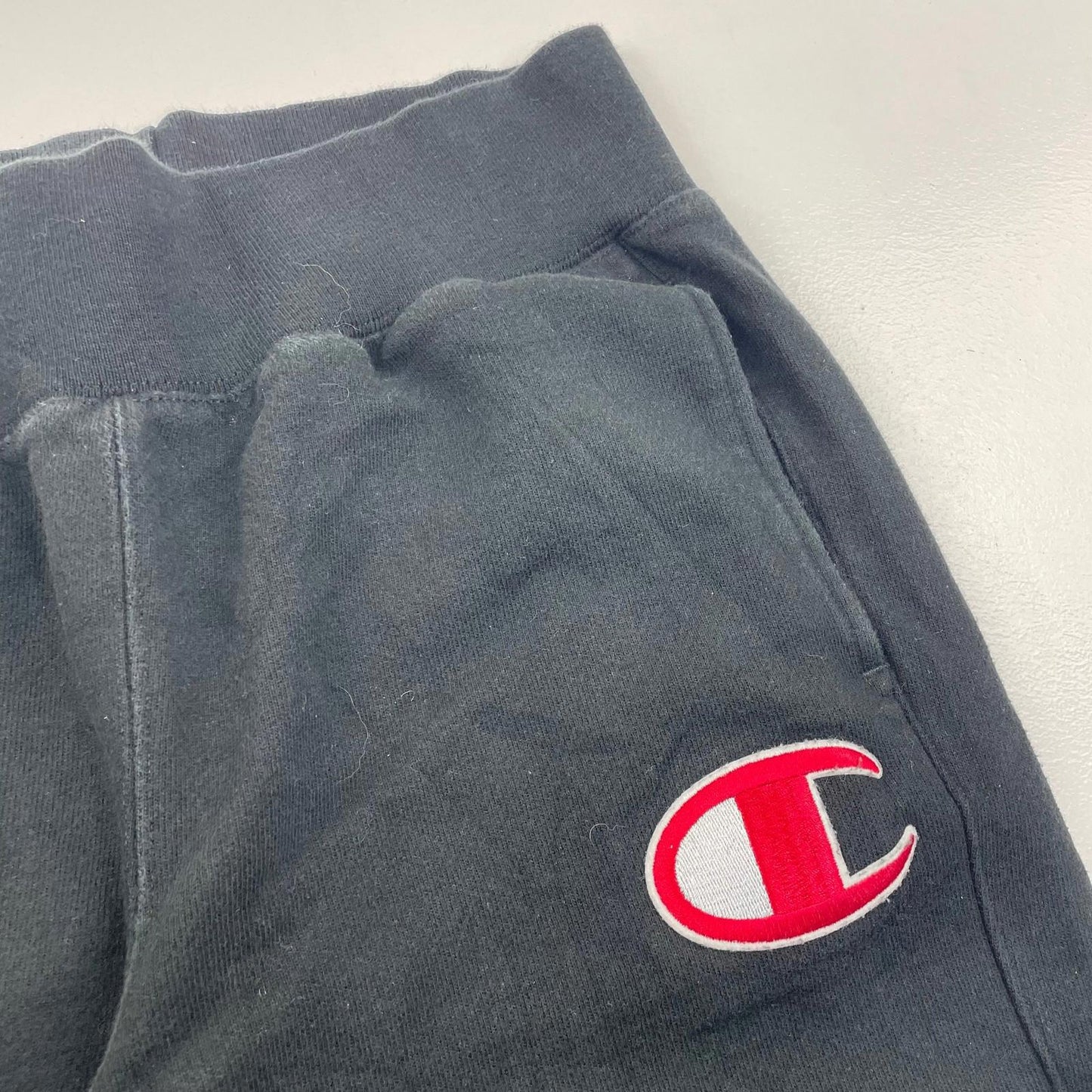 CHAMPION Reverse Weave Joggers Elastic Waist Black Mens Medium