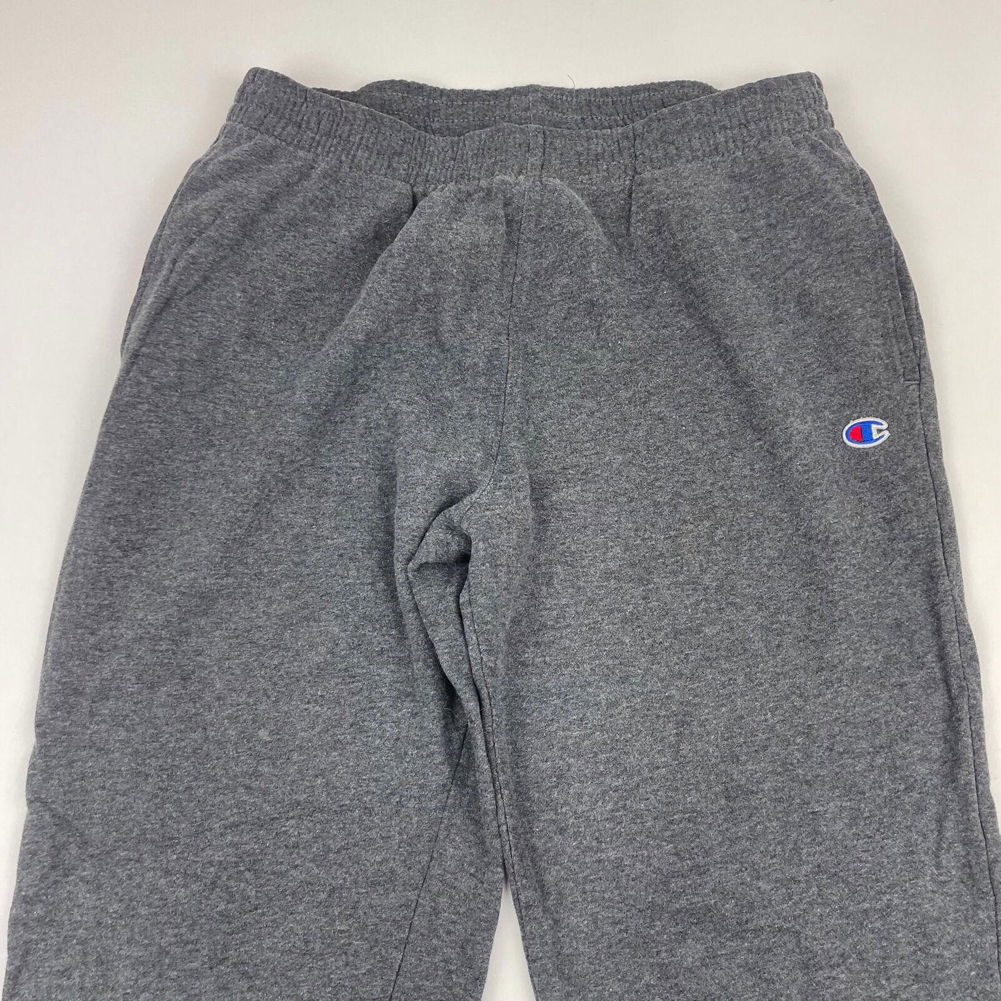 Men Grey CHAMPION Spellout Joggers , Size Medium