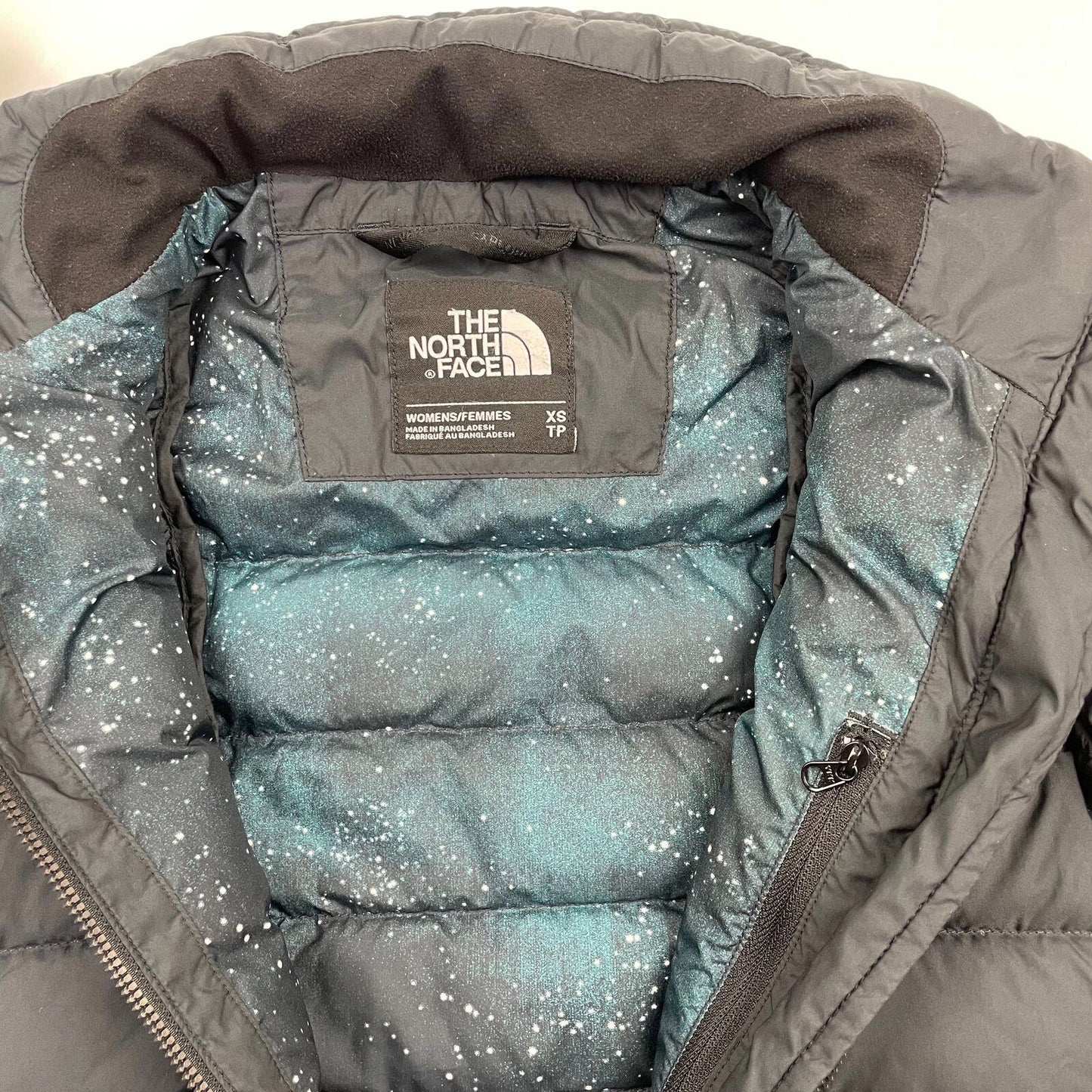 Women’s Dark Grey THE NORTH FACE Goose Down Puffer Gilet Jacket , Size XS