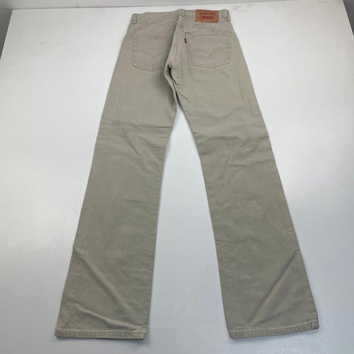 Levi Strauss 551 Straight Leg Beige Trousers Classic Mens W29 L34