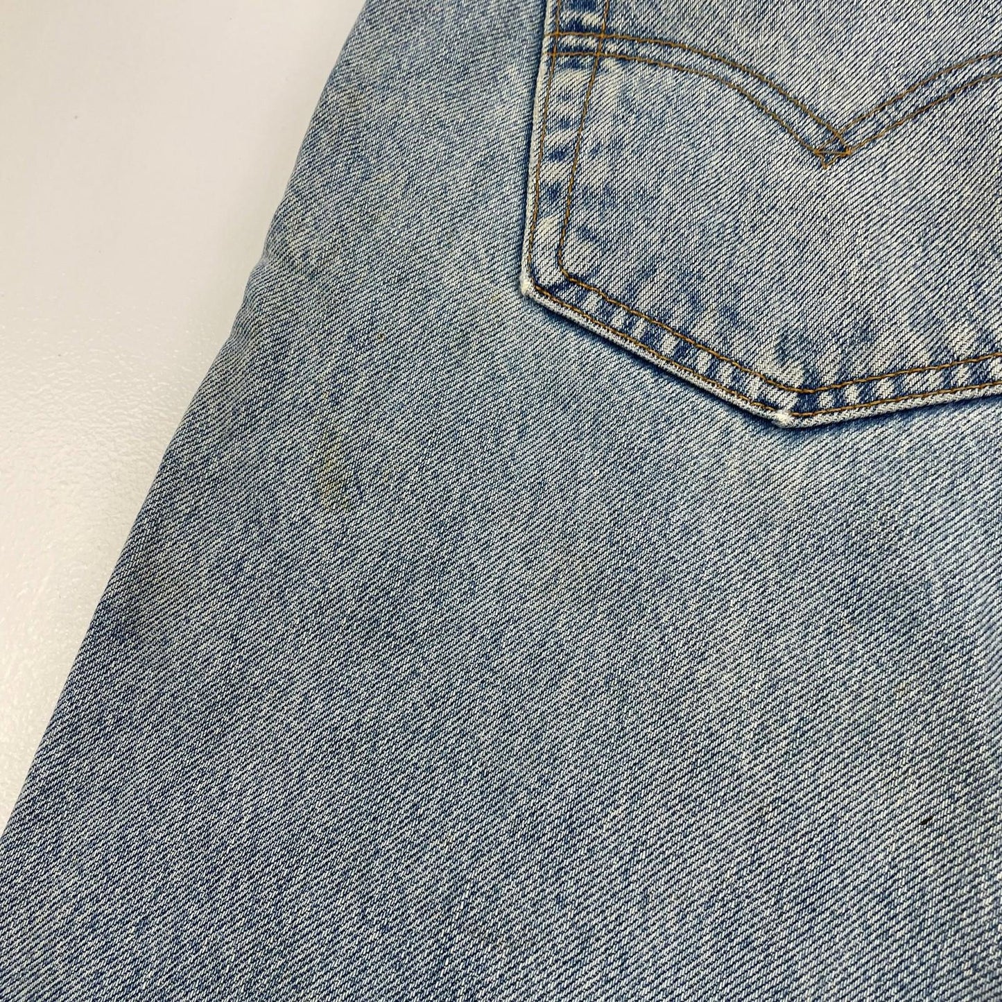 Levi's 501 Original Straight Leg Vintage Washed Denim Jeans Blue Mens W34 X L32