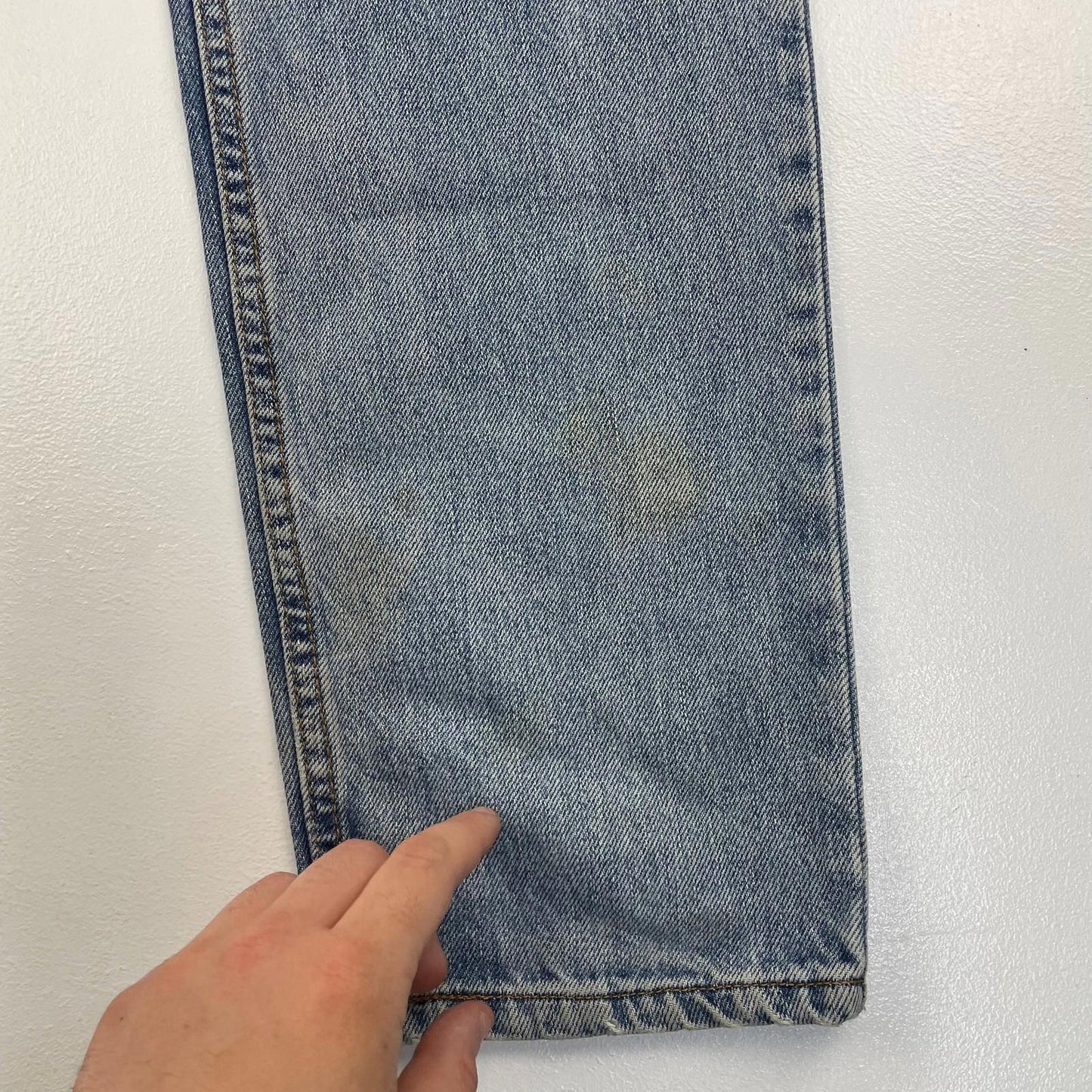 LEVI'S 512 Slim Fit Jeans Vintage Blue Denim Mens W34 L32