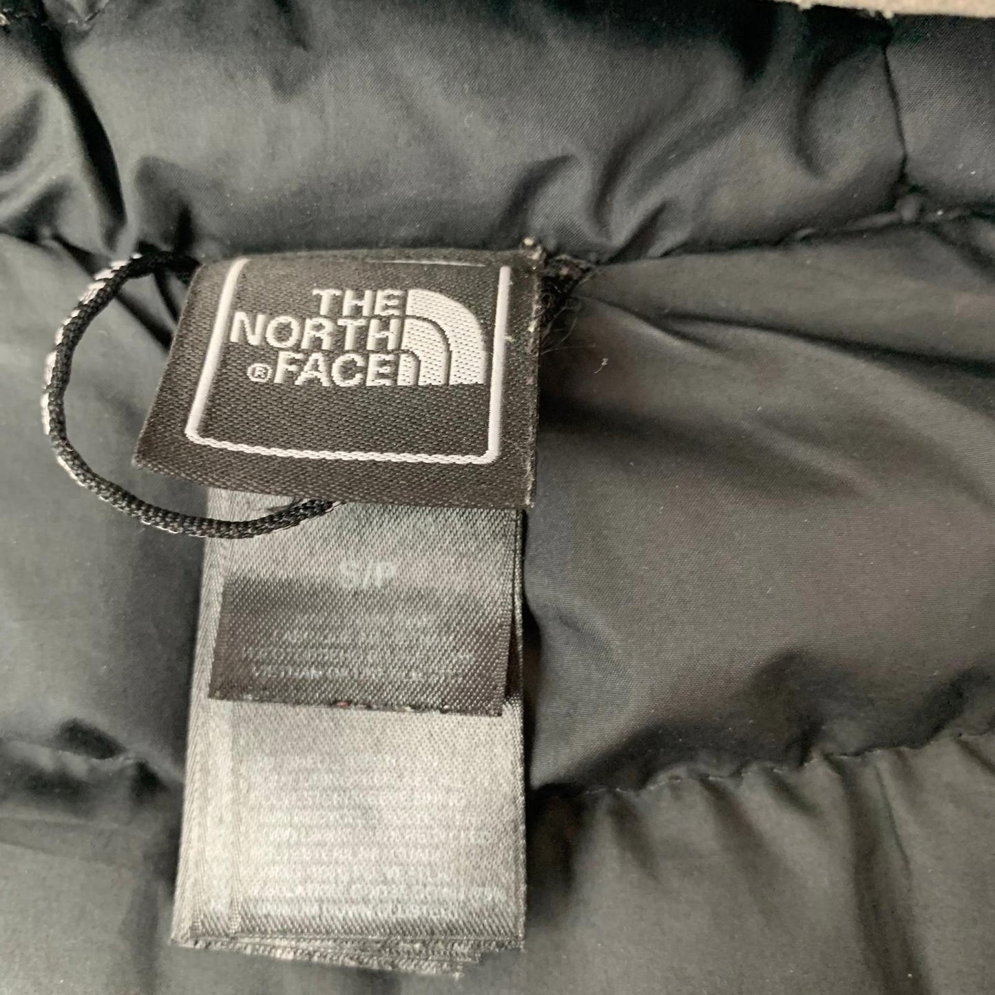 The North Face Puffer Jacket Hooded Warm Winter Coat Grey Women S