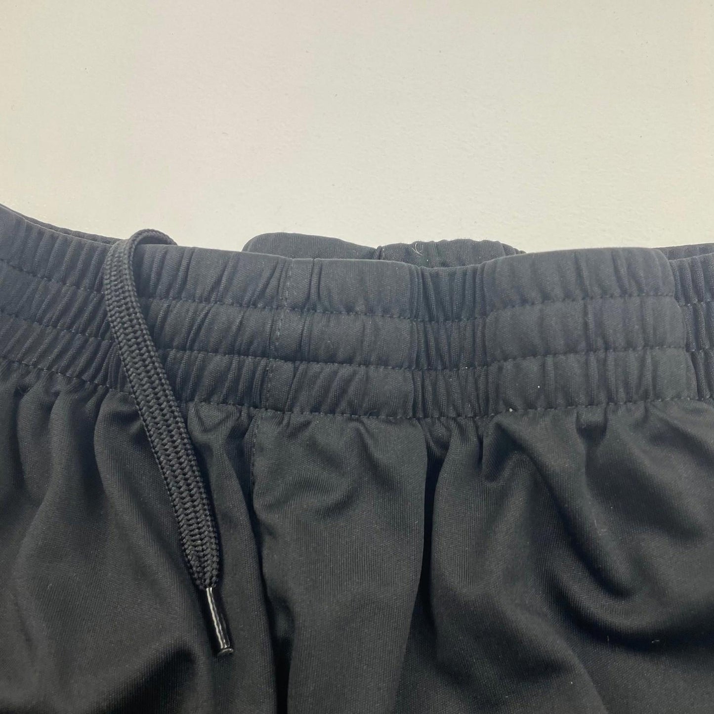 UMBRO Athletic Shorts Black Polyester Drawstring Logo Men's UK Size M