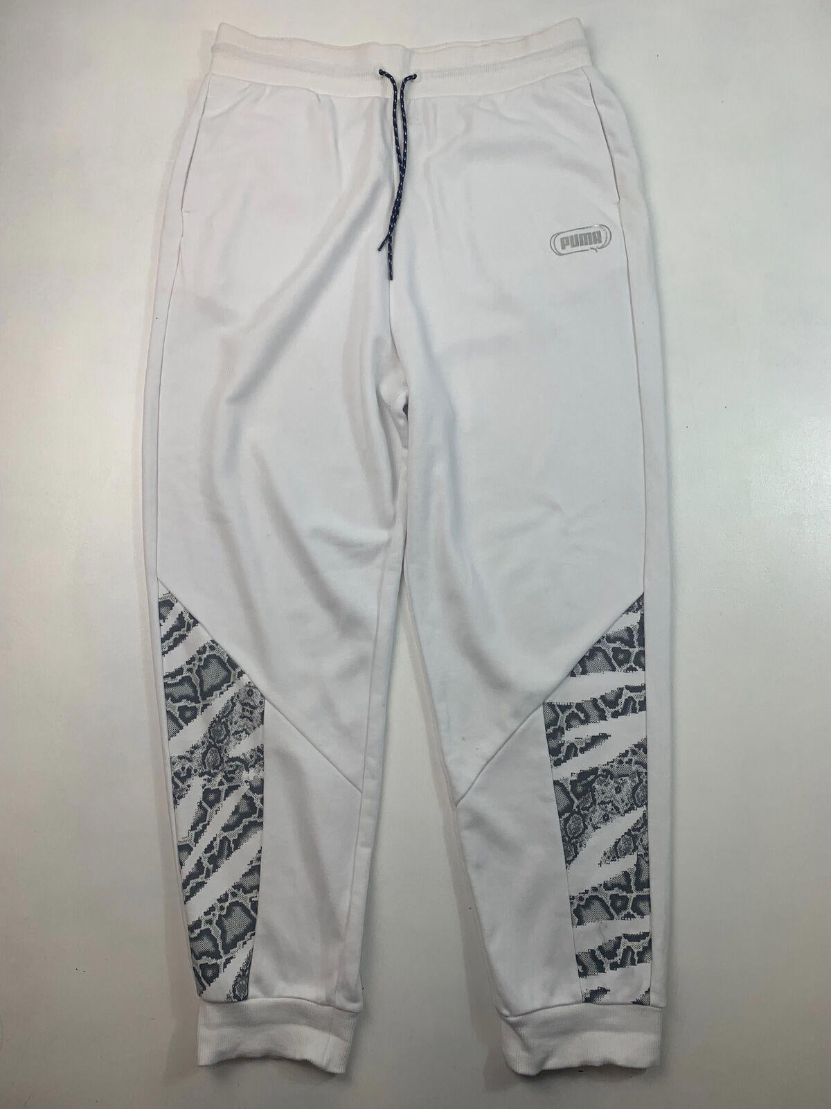 Mens PUMA Joggers / Large / White / Sweatpants / Jogging Bottoms