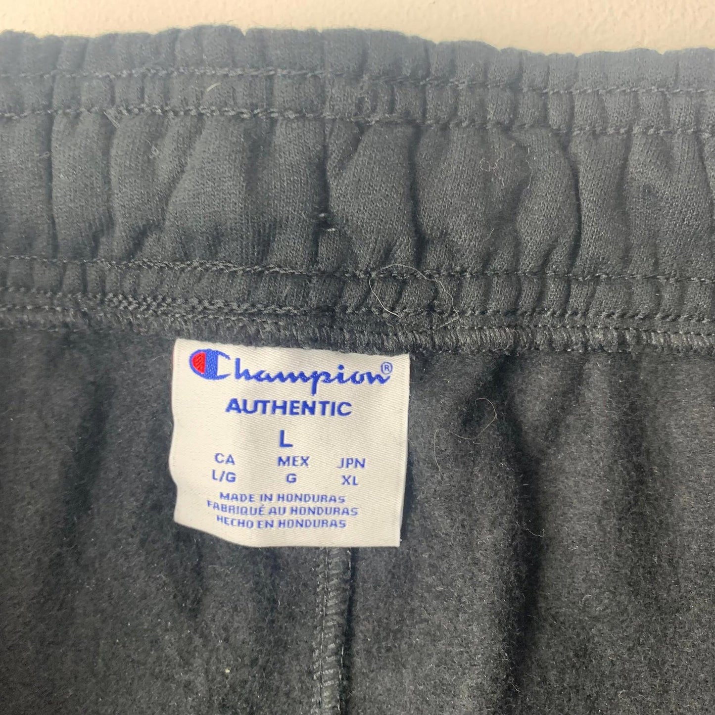 Champion Authentic Jogger Trousers Comfortable Black Mens Large