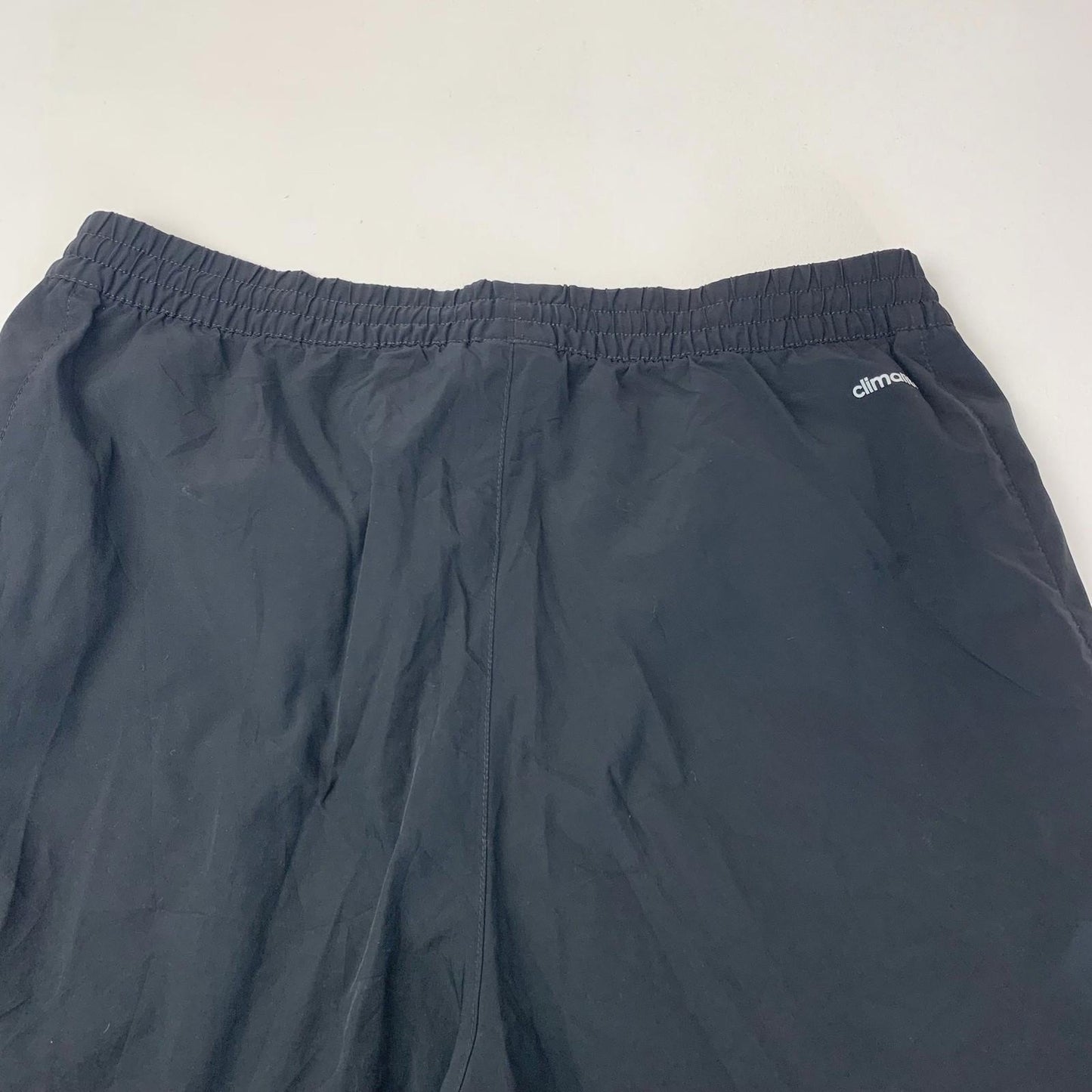 ADIDAS Climalite Activewear Shorts Black Reflective Stripes Mens L