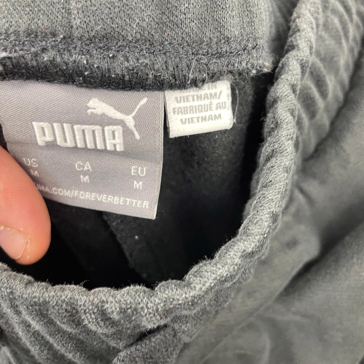 Men’s Black PUMA Joggers , Sweatpants , Size Medium