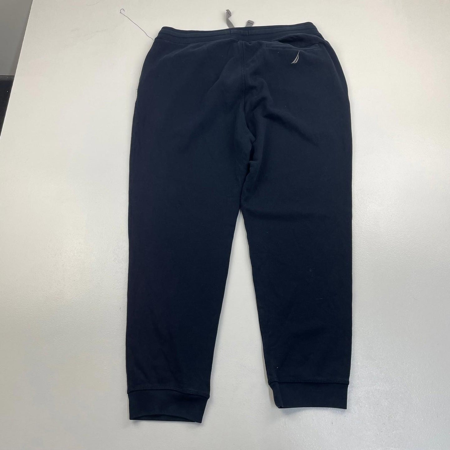 Nautica Jogger Trousers Drawstring Waistband Black Mens Large