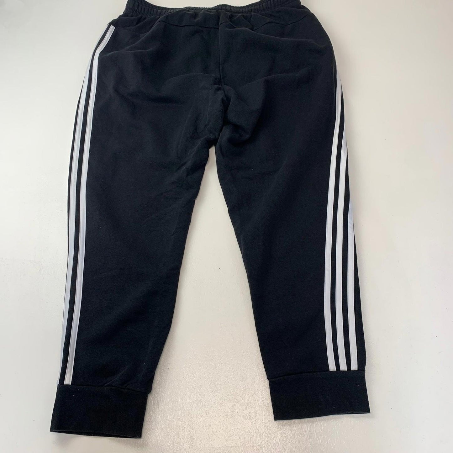 ADIDAS Jogger Sweatpants Side Stripe Black Activewear Women's XL