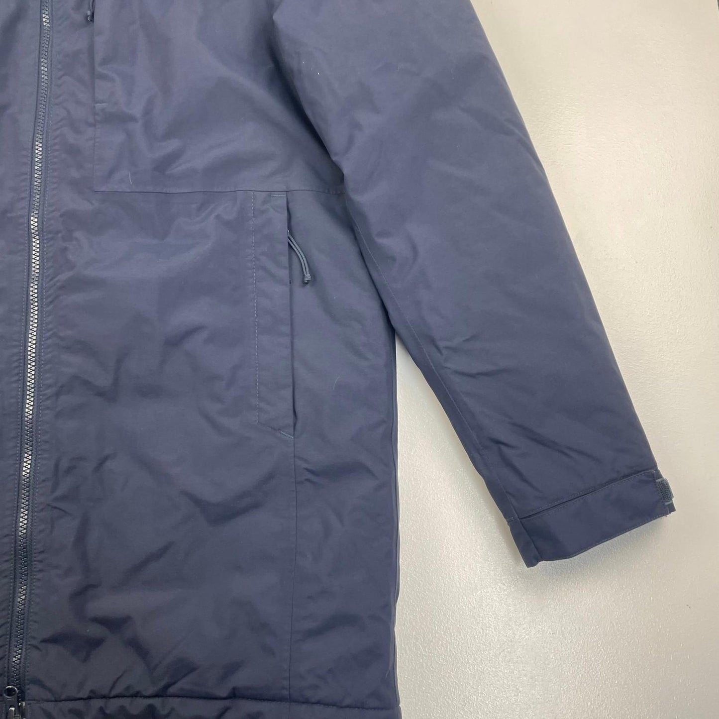 THE NORTH FACE Parka Jacket Insulated Winter Hooded Blue Mens Small