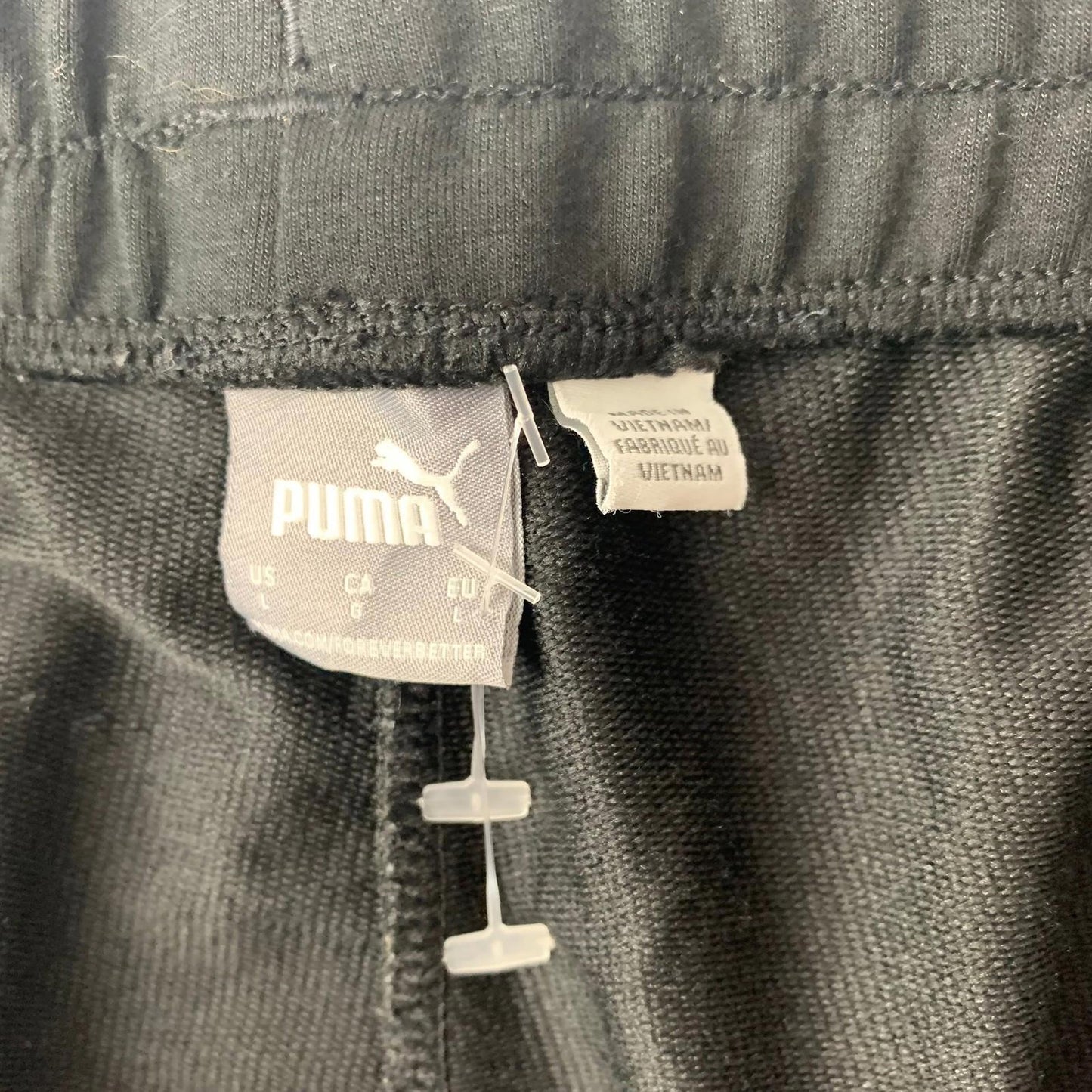 Puma Jogger Sweatpants Elastic Waist Black Women's L