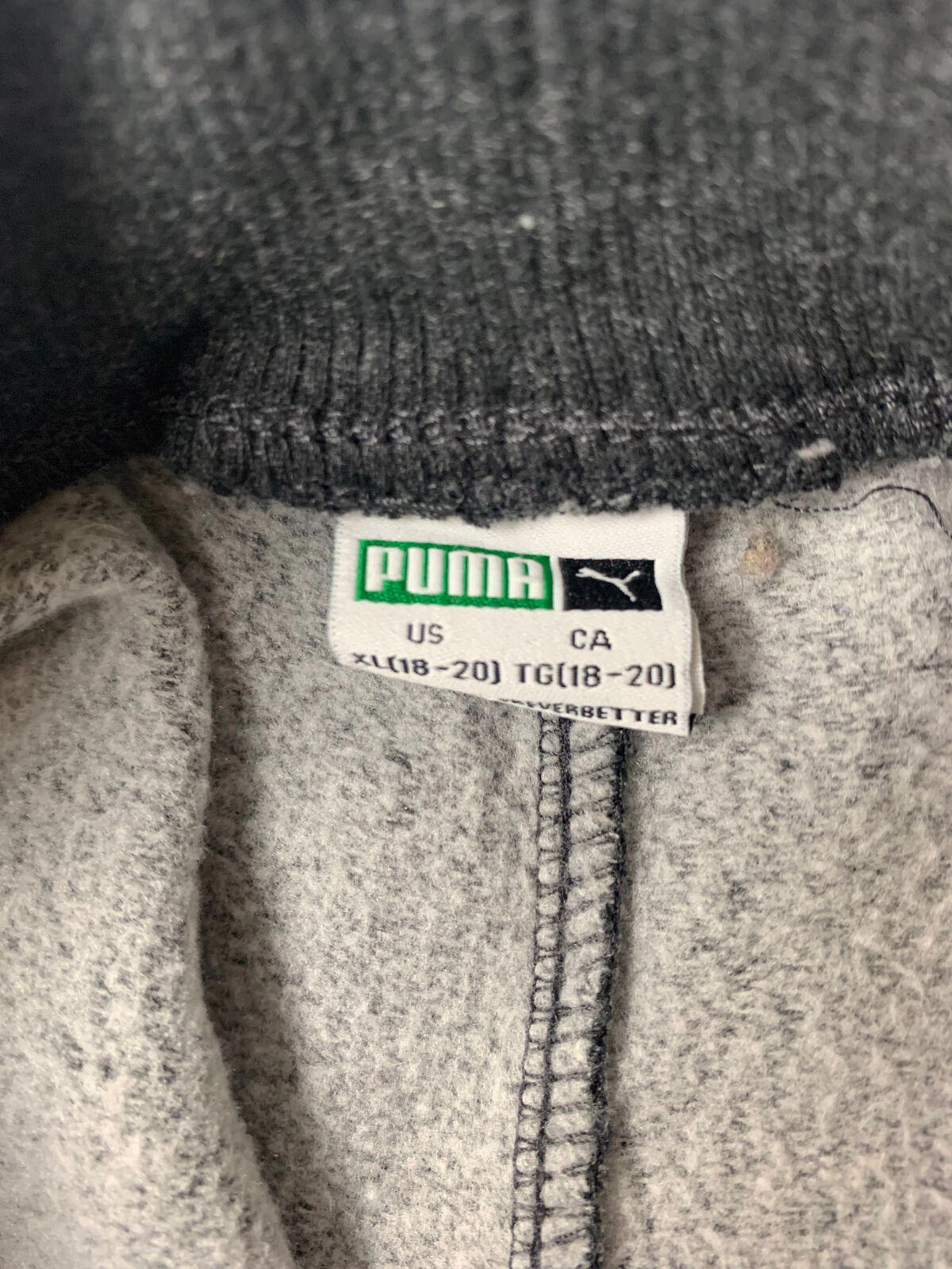 Youth PUMA Joggers / Dark Grey / XL / 14-15 yrs