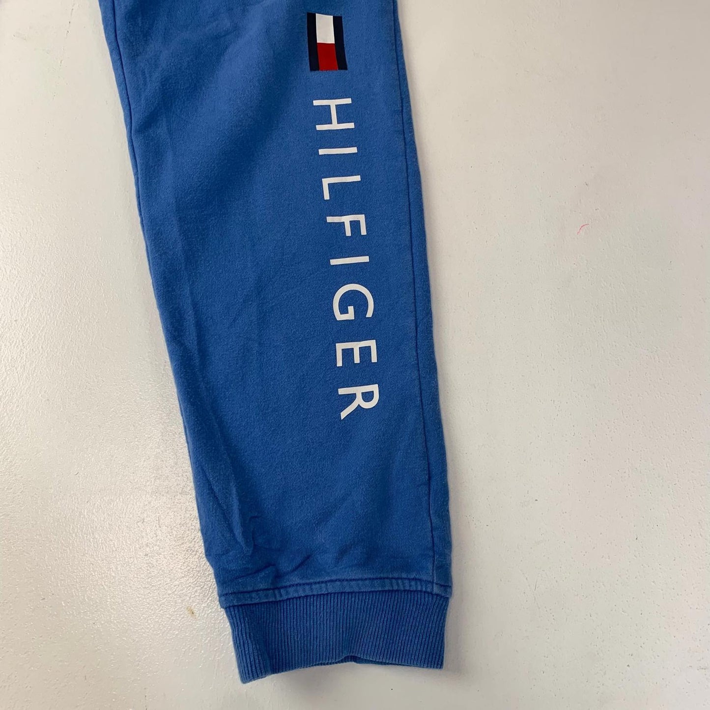 Tommy Hilfiger Jogger Sweatpants Logo Print Blue Womens Medium