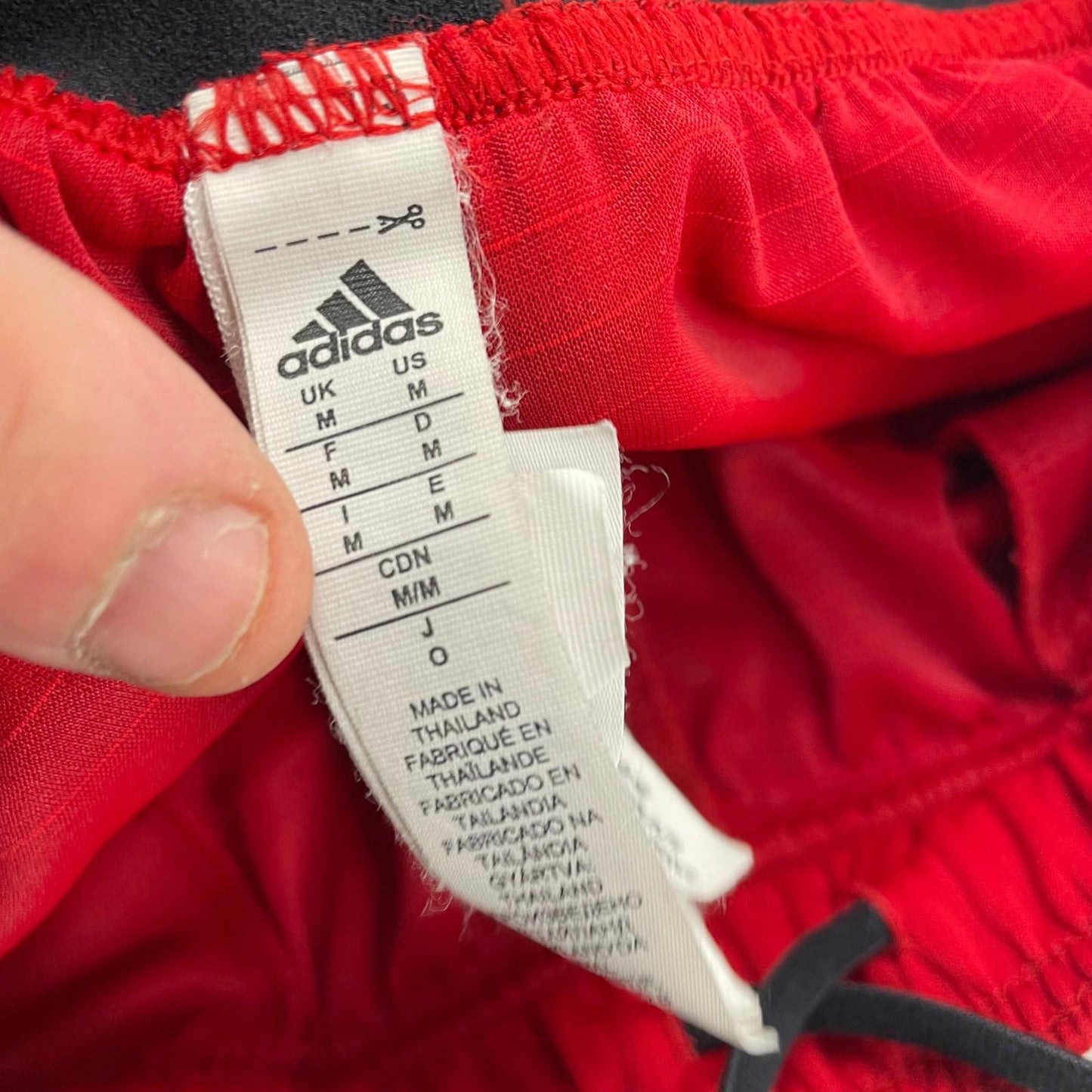 ADIDAS Climachill Activewear Shorts Breathable Athletic Red Mens Medium