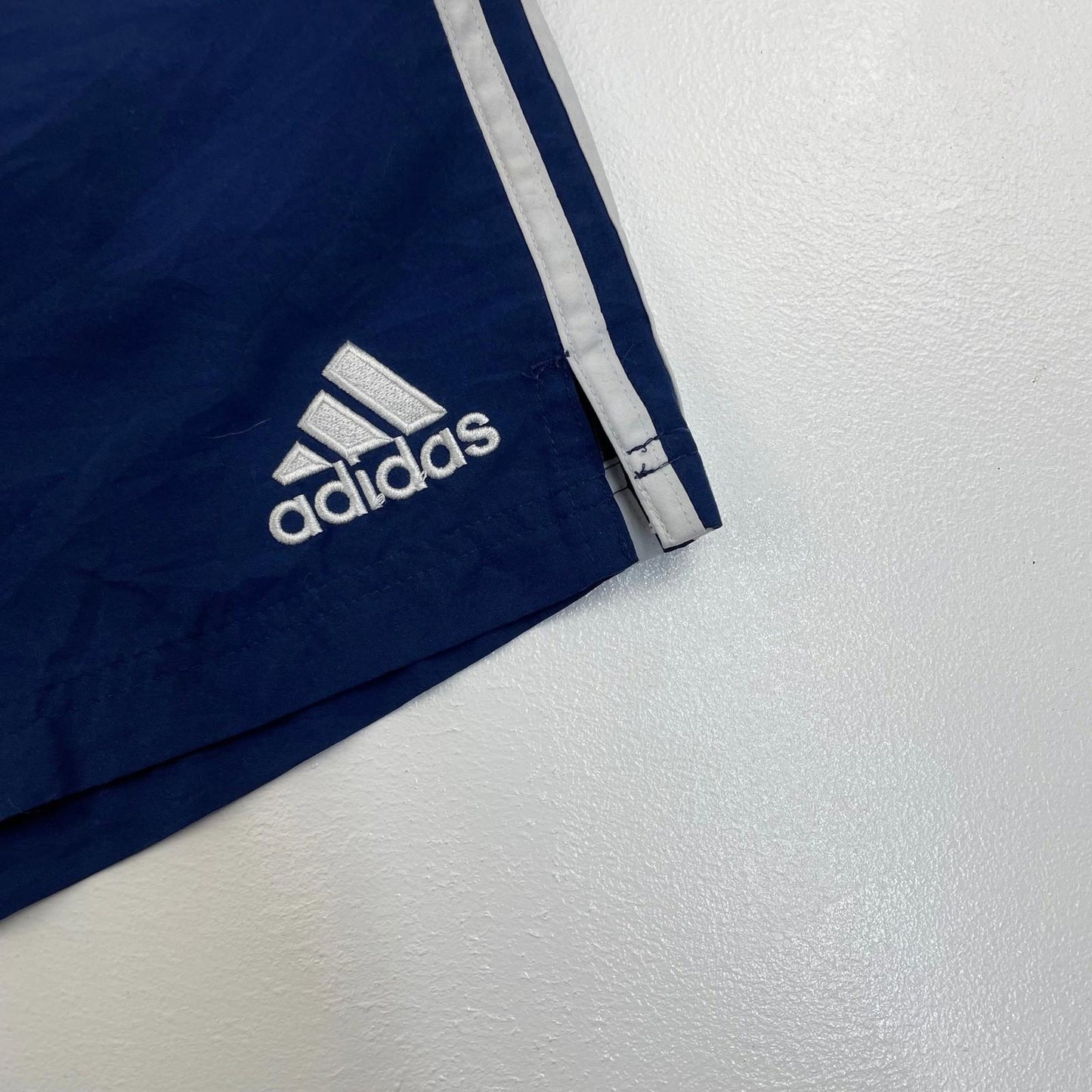 ADIDAS Sports Shorts Elastic Waist Blue Training Gym Casual Mens L