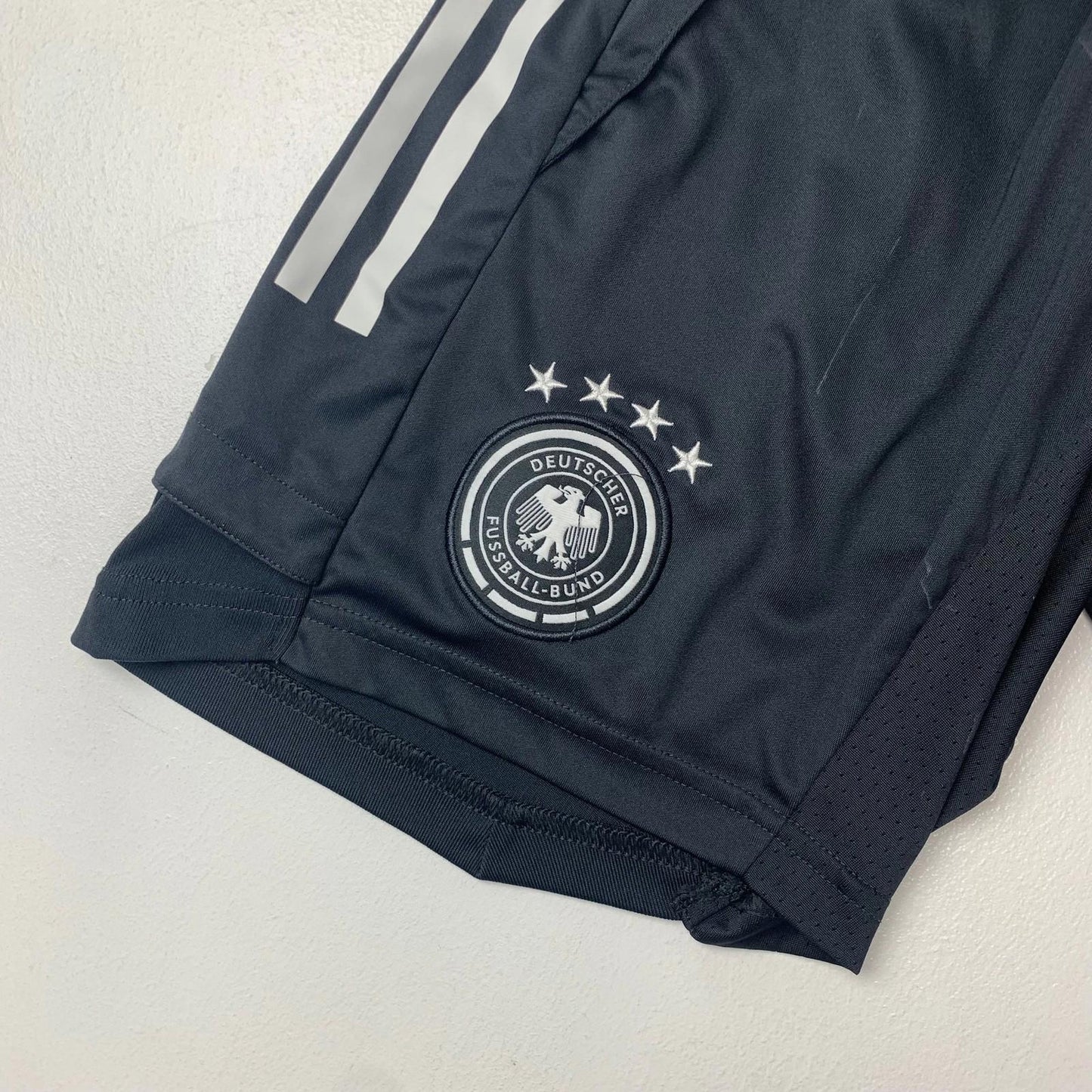 ADIDAS Aeroready Football Shorts Stripe Design Black Mens XS