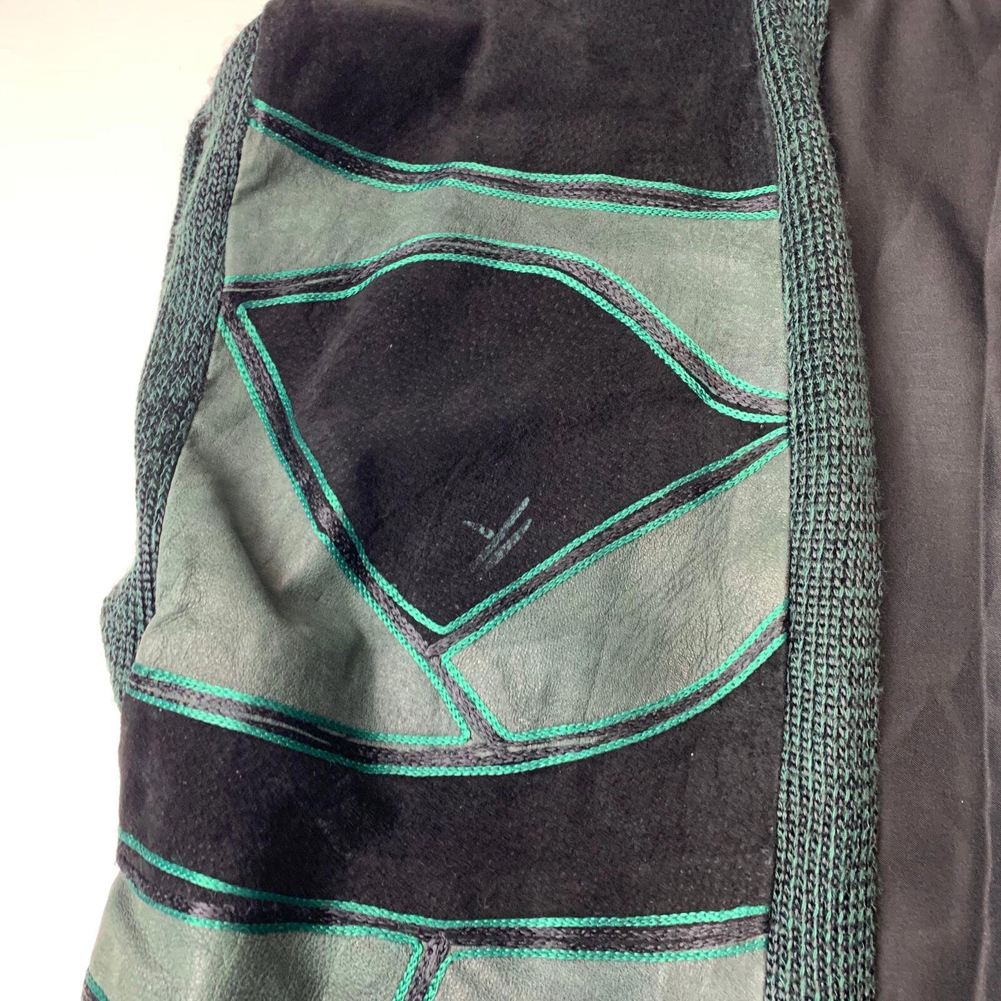 Women’s Vintage CHARISMA Suede Waistcoat / Jacket / Green / L-XL