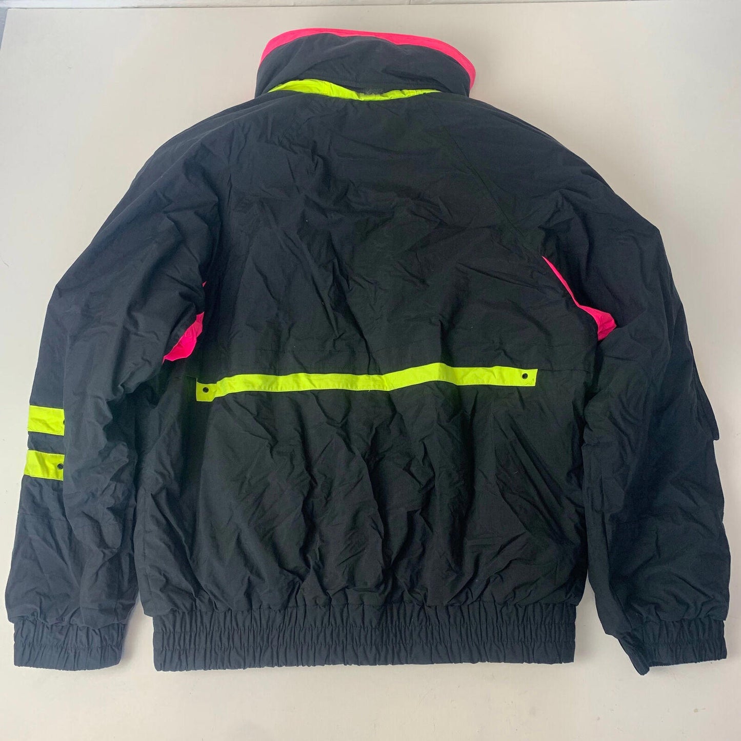 Women’s TYROLIA Black / Neon Ski Jacket / Large / 80’s