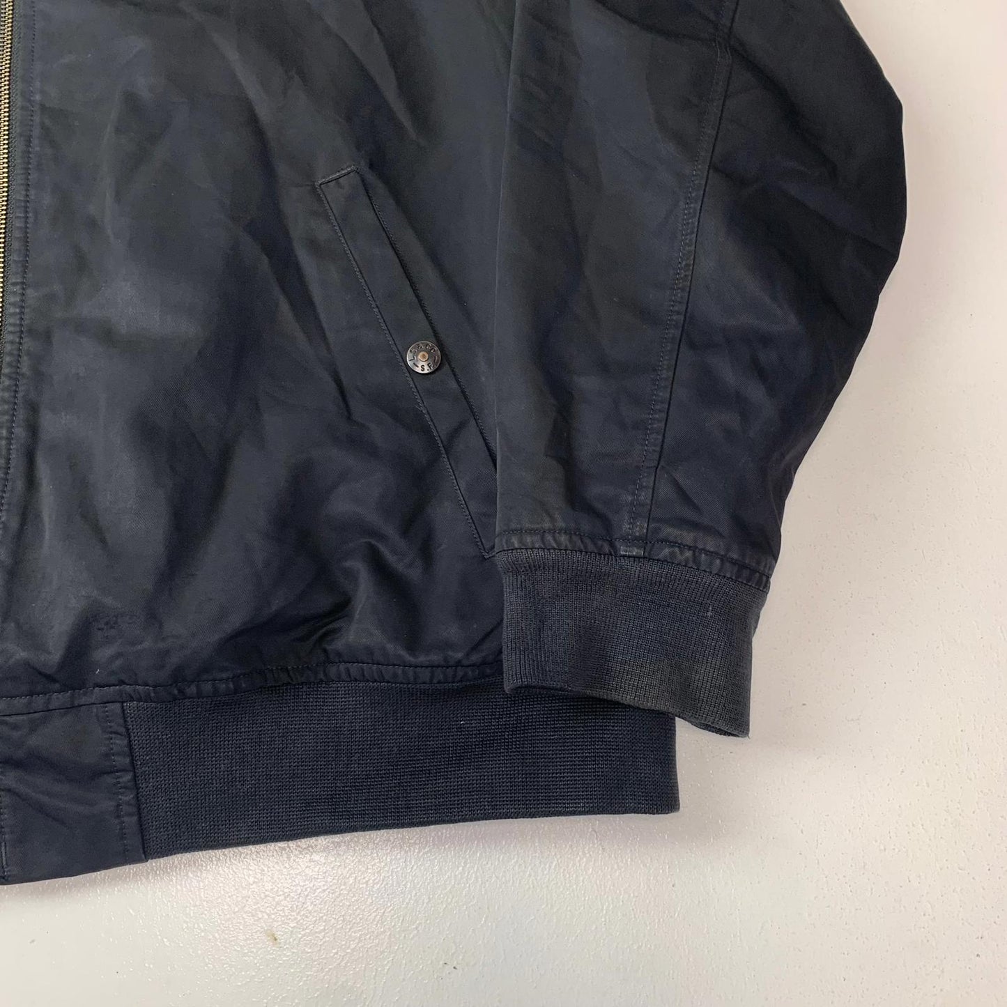 Levi Strauss Bomber Jacket Classic Style Black Mens XL