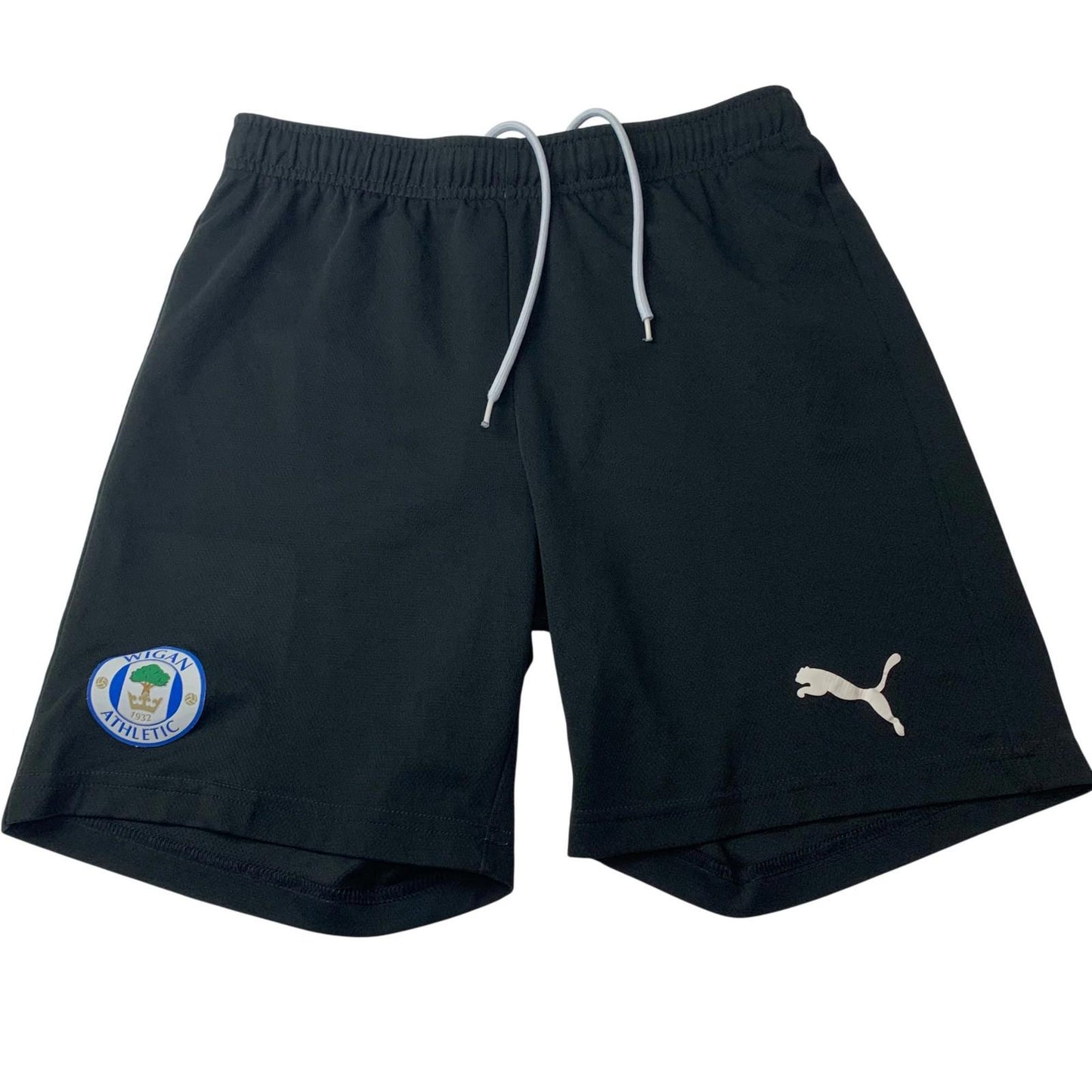 PUMA Athletic Shorts Wigan Athletic Embroidered Logo Black Mens S