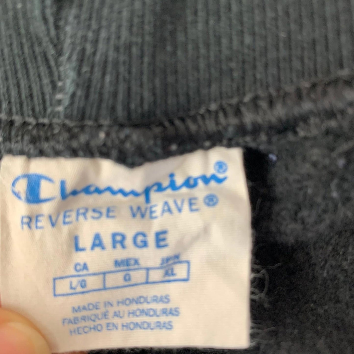 Champion Reverse Weave Jogger Trousers Black Casual Womens Large