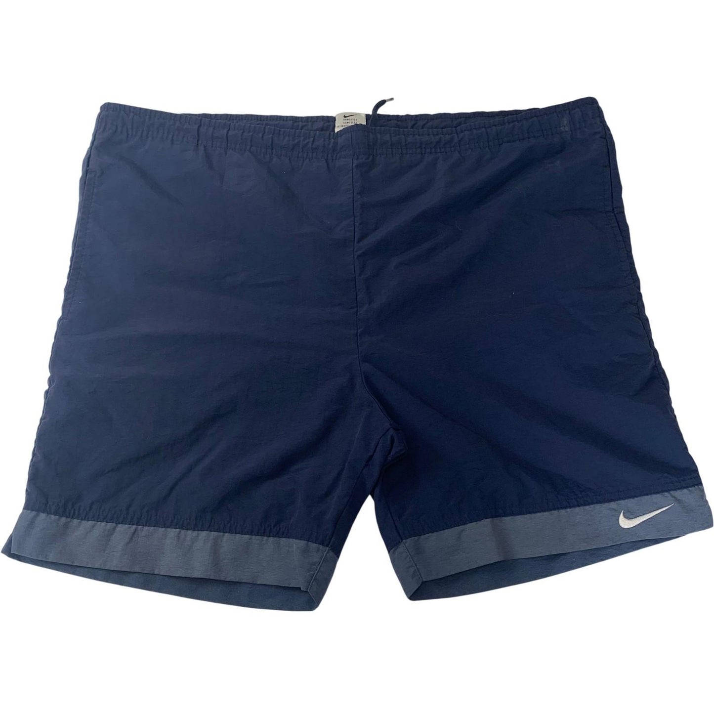 Nike Swim Shorts Mesh Lining Elastic Waist Blue Drawstring Mens XL