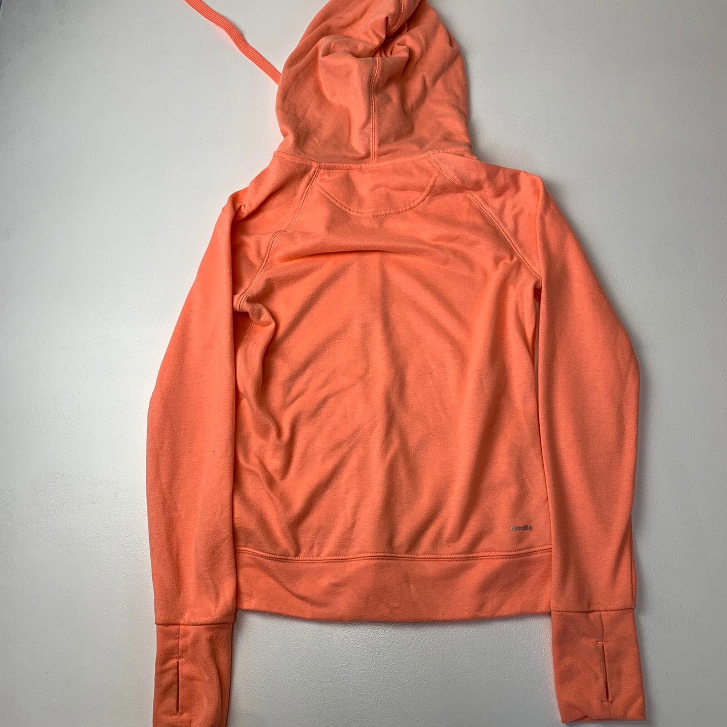 Women’s ADIDAS Full Zip Hoodies / Orange / UK 4-6 / XS / Cotton
