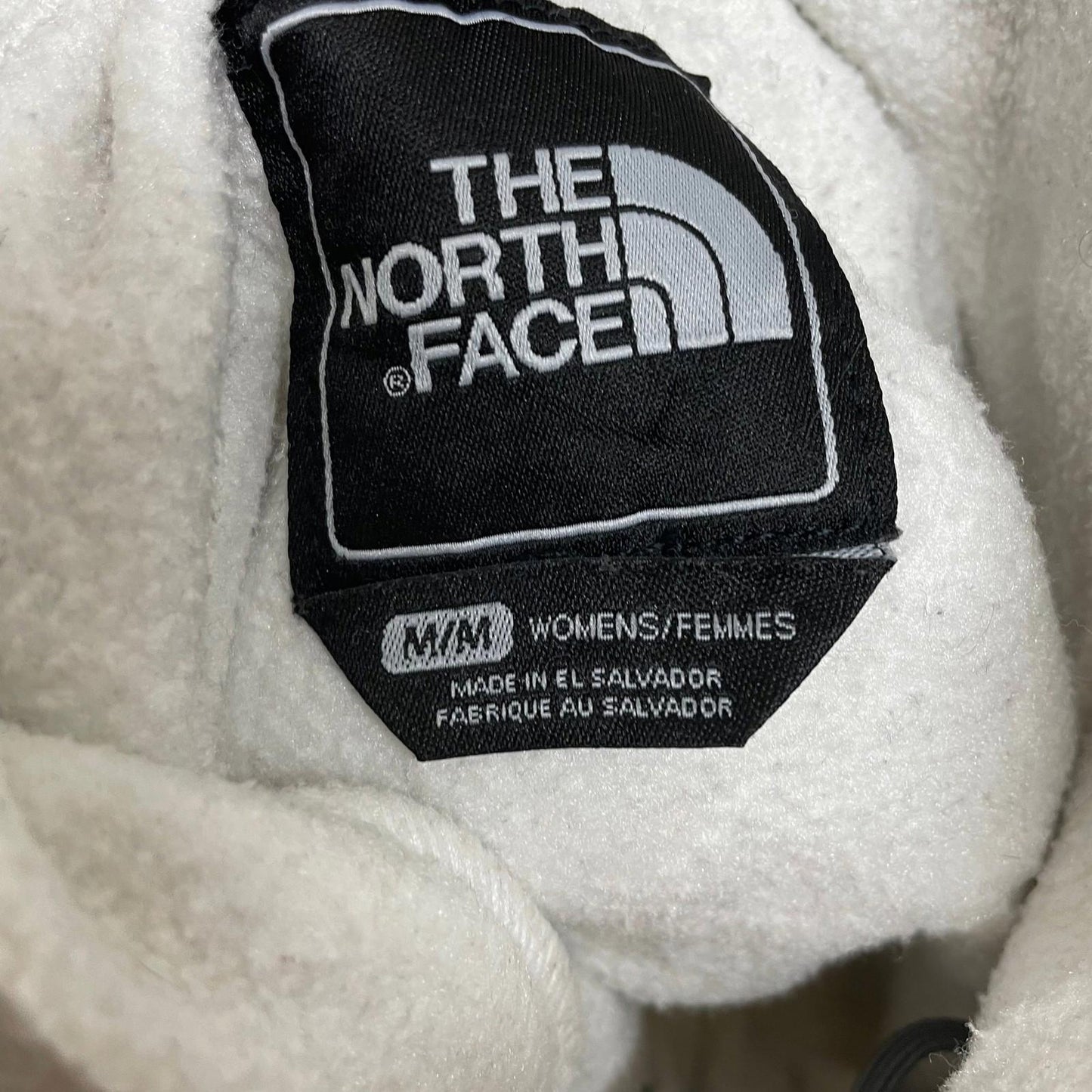 THE NORTH FACE Fleece Jacket Warm Outdoor Grey White Womens M