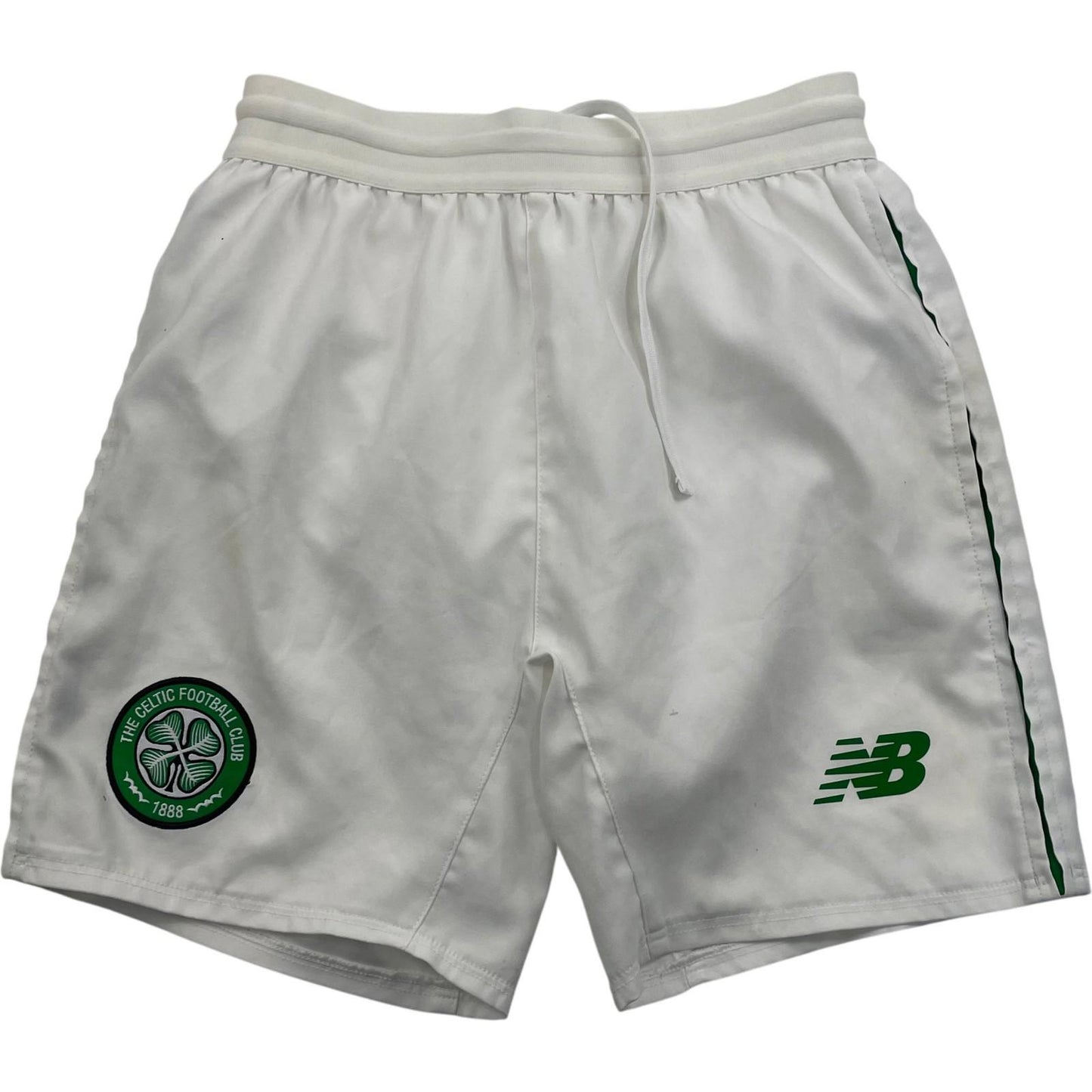 New Balance Celtic Football Club Athletic Shorts White Boys MB