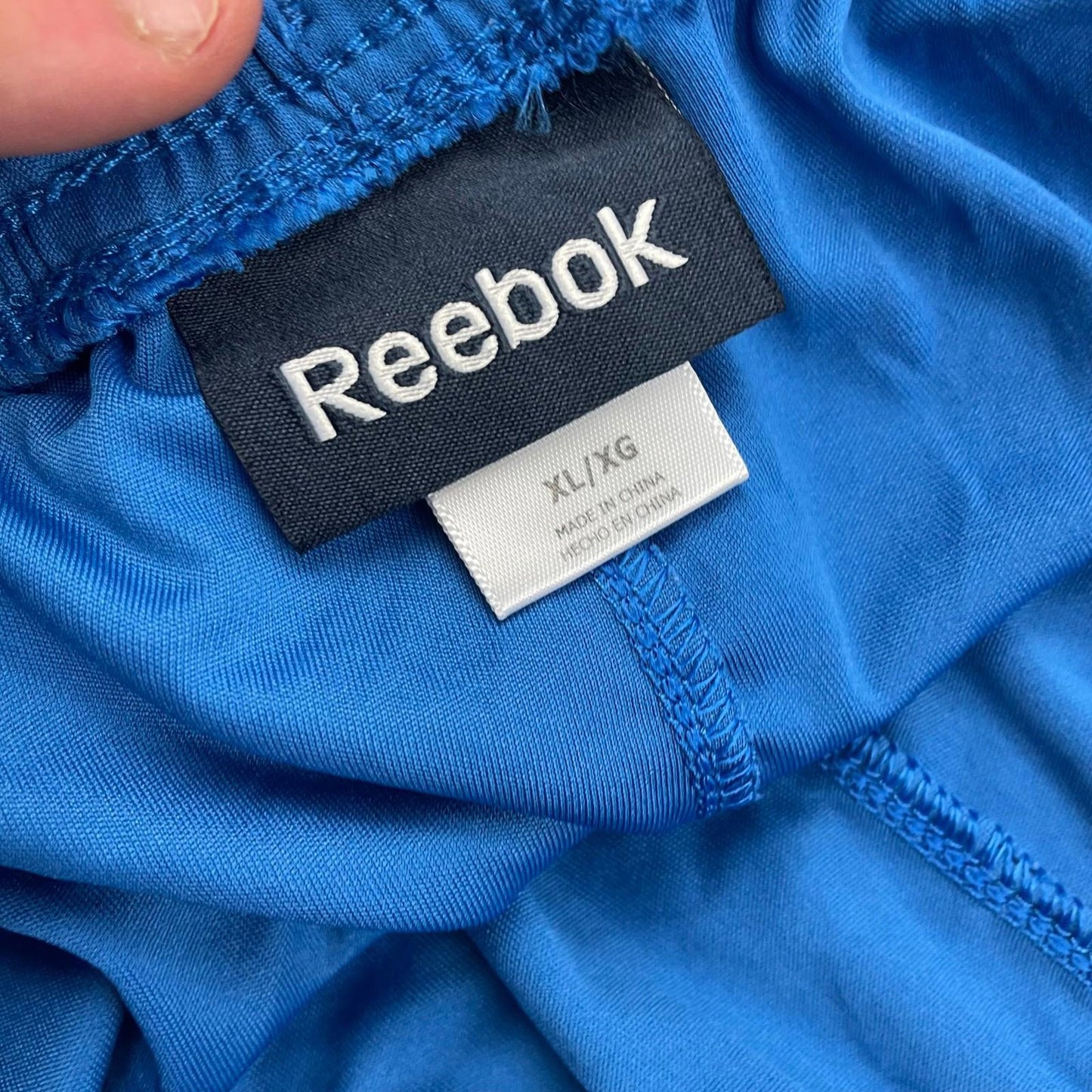 REEBOK Shorts Athletic Drawstring Blue Mens XL