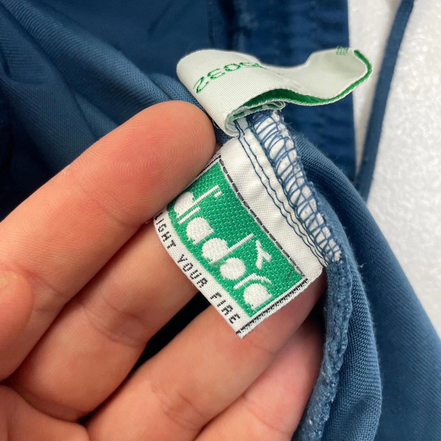 Diadora Jogger Track Pants Fleece Lined Blue Mens XL